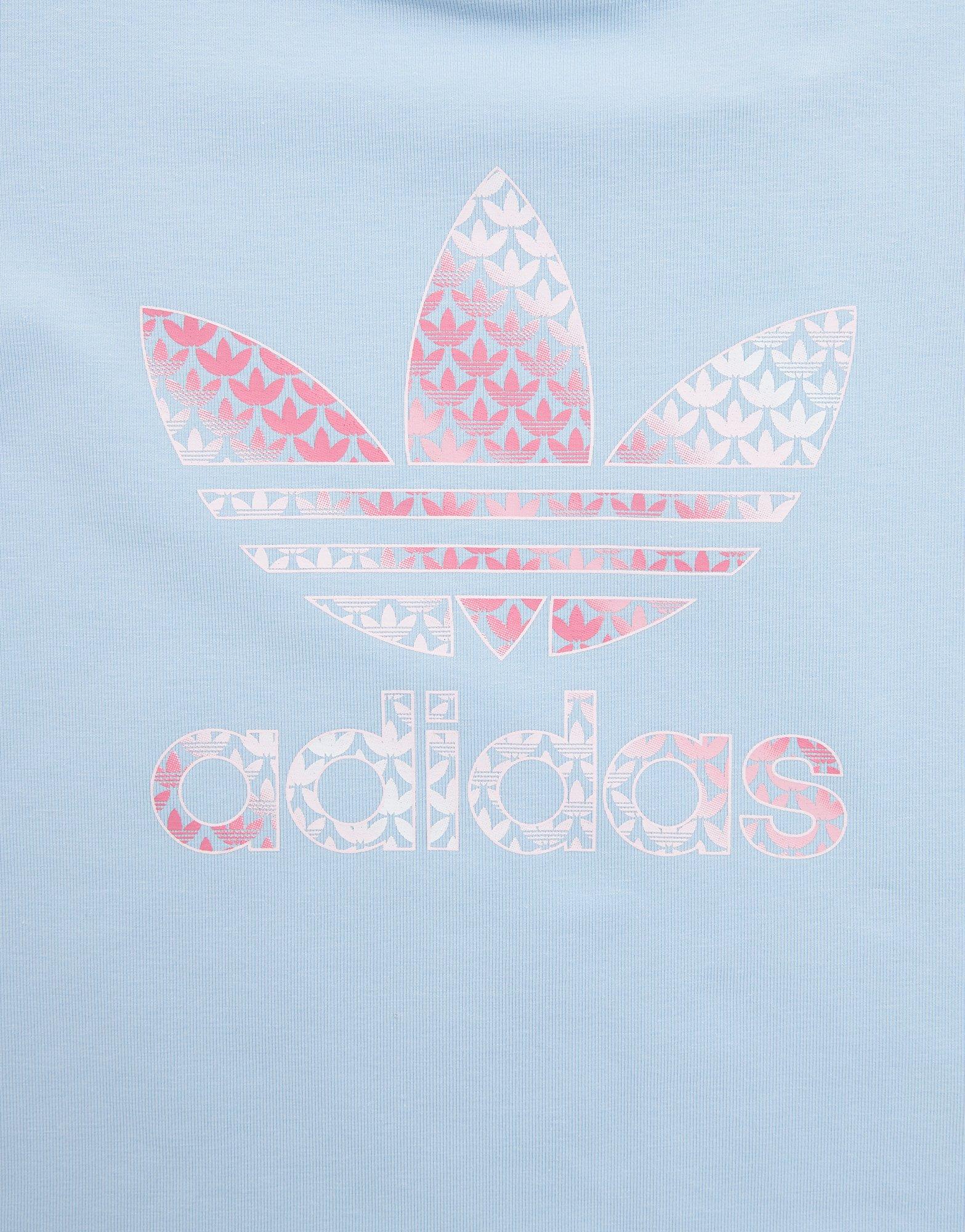 Детски анцуг ADIDAS КОМПЛЕКТ (G)$TRF AOP TEE/SHT SKYPK JW4893 Син