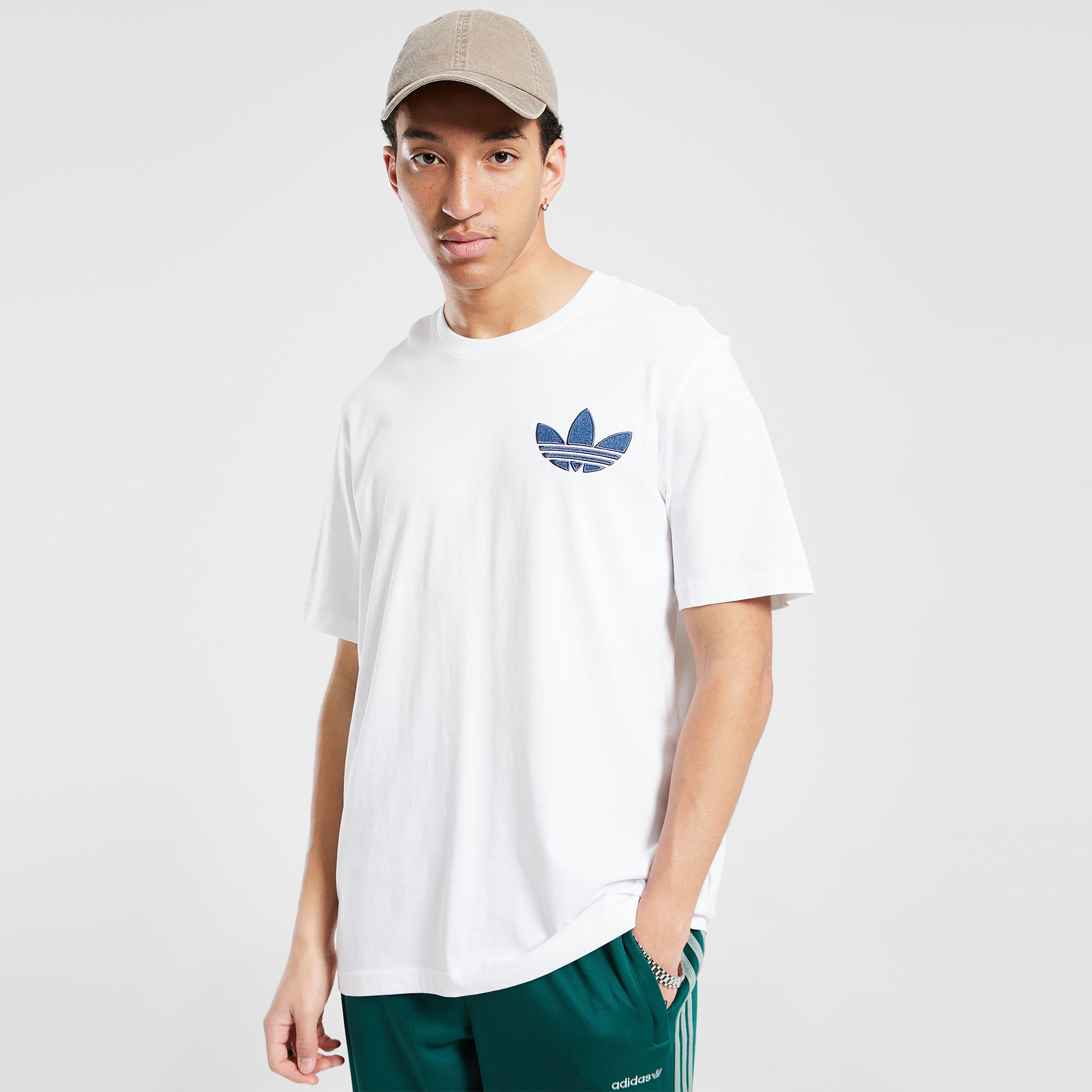 Koszulka, t-shirt męski ADIDAS T-SHIRT DENIM TREF TEE