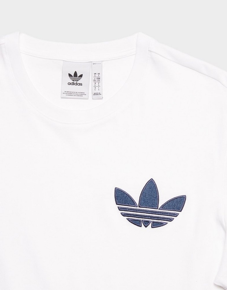 Férfi póló ADIDAS PÓLÓ DENIM TREF TEE JX5773 Fekete