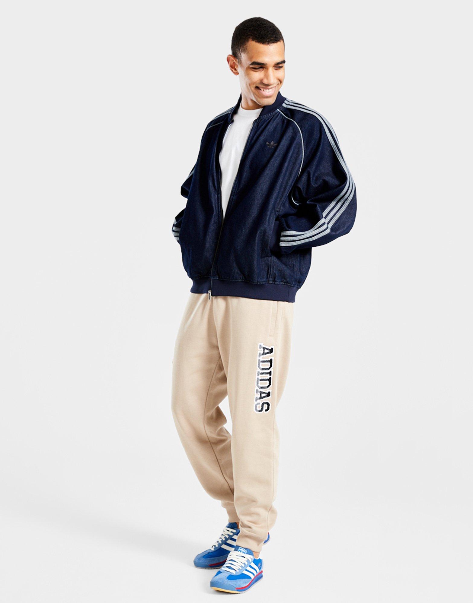 Muški gornji dio trenirke ADIDAS VESTA RASKOPČANA SST TT - S JX6461 tamnoplava