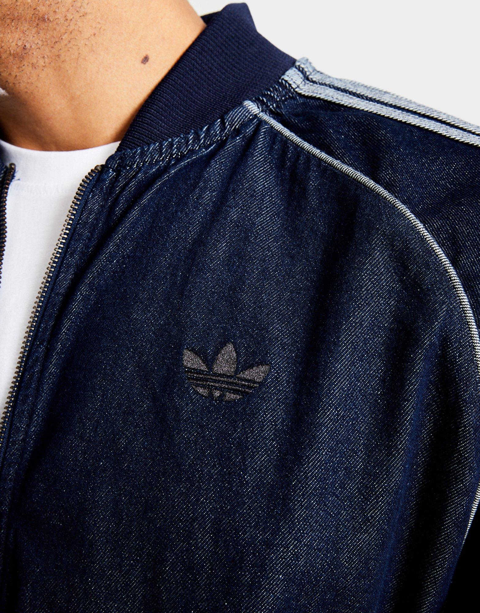 Muški gornji dio trenirke ADIDAS VESTA RASKOPČANA SST TT - S JX6461 tamnoplava