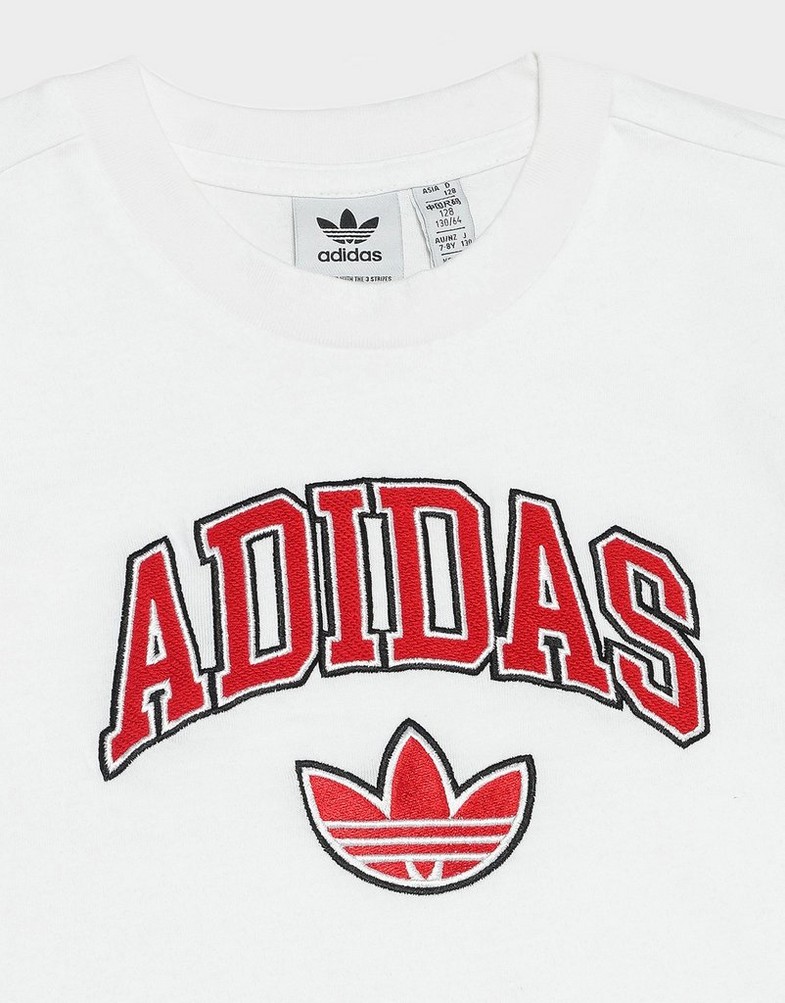 Detské tričko ADIDAS TRIČKO COLLEGIATE TEE WHITE B JX6850 Biela