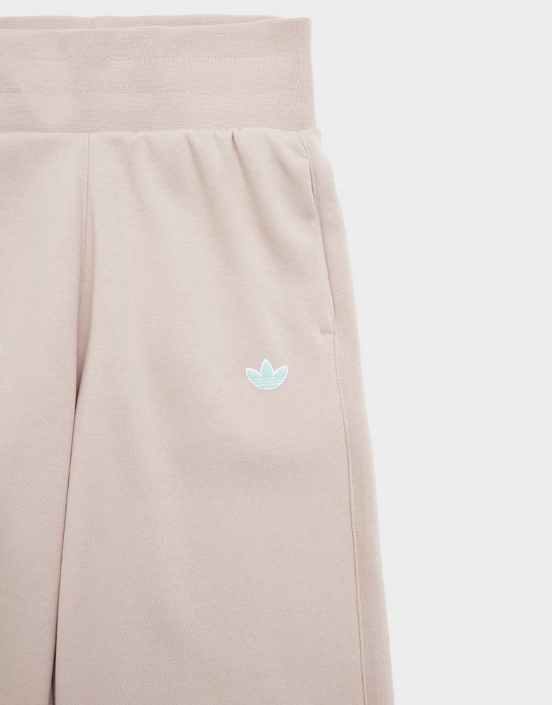 Pantaloni pentru copii ADIDAS PANTALONI  LGO WIDE LEG JOG BGE G JX7520 Bej