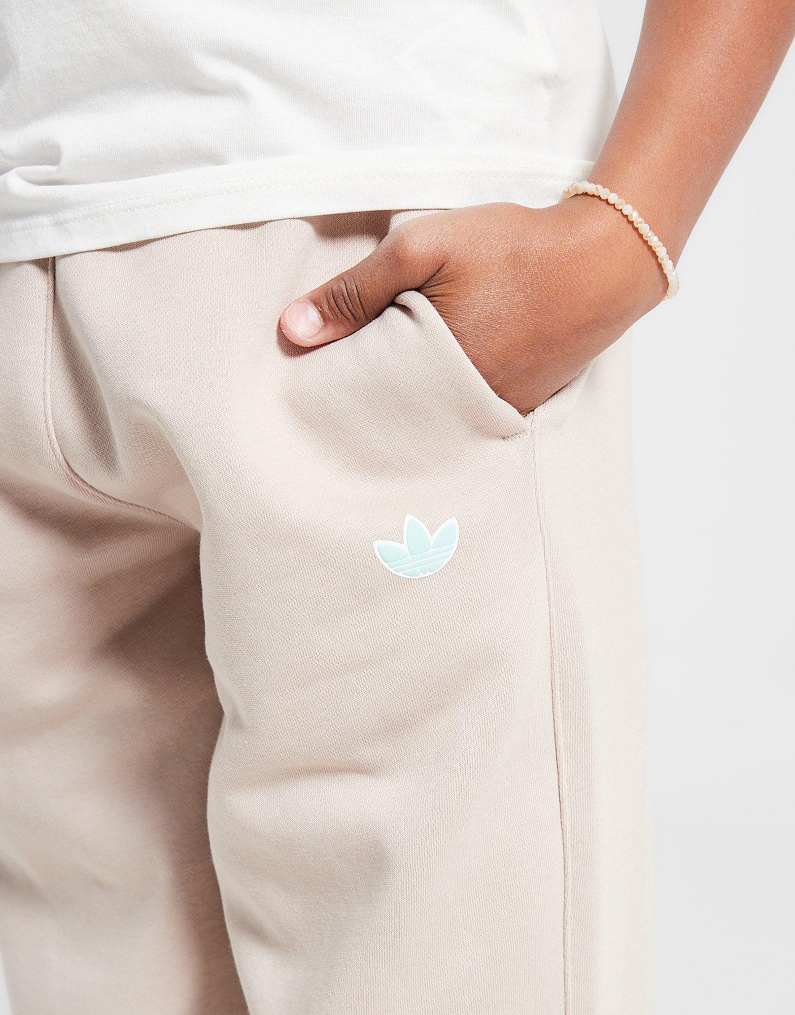 Детски панталон ADIDAS ПАНТАЛОНИ LGO WIDE LEG JOG BGE G JX7520 Бежов