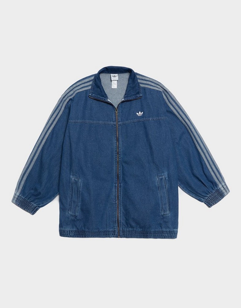 Dámská mikina ADIDAS MIKINA ROZEPÍNACÍ ADICOLOR DENIM ADILENIUM JY2896 Modrá