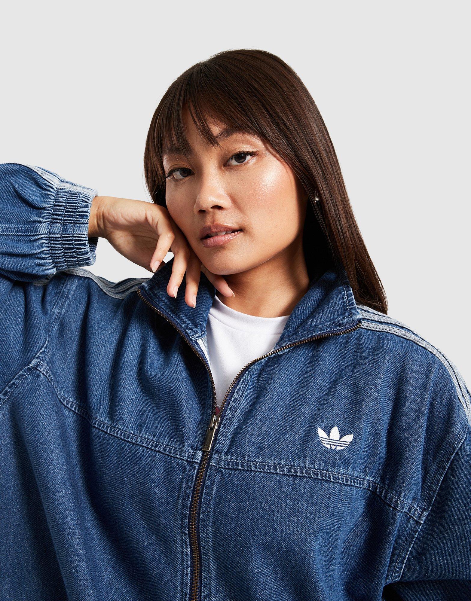 Дамска блуза ADIDAS СУИТЧЪР СЪС ЗАКОПЧАВАНЕ   ADICOLOR DENIM ADILENIUM JY2896 Син