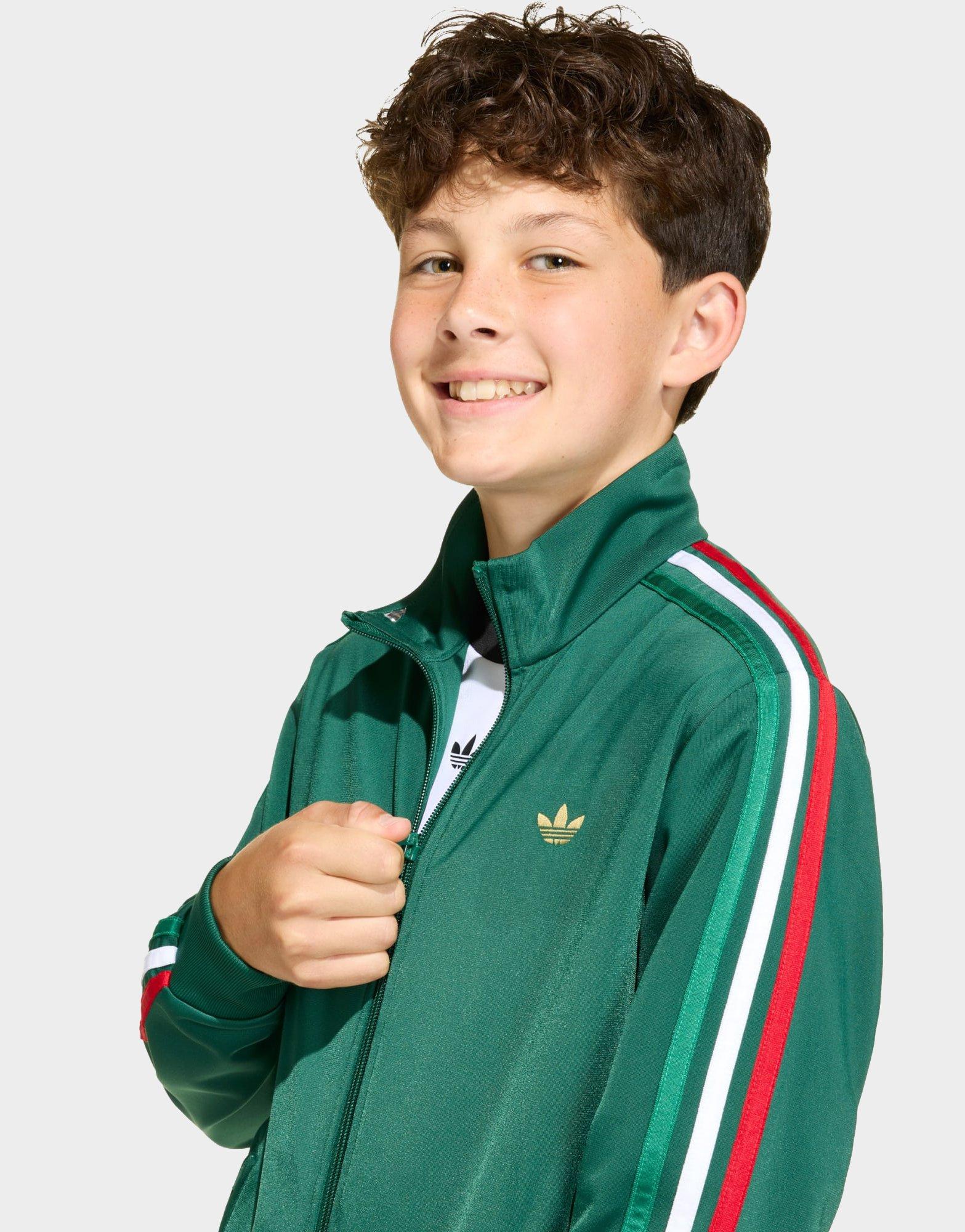 Vaikiškas džemperis ADIDAS DŽEMPERIS SU GOBTUVU FIREBIRD LO TT KC7051 Žalia