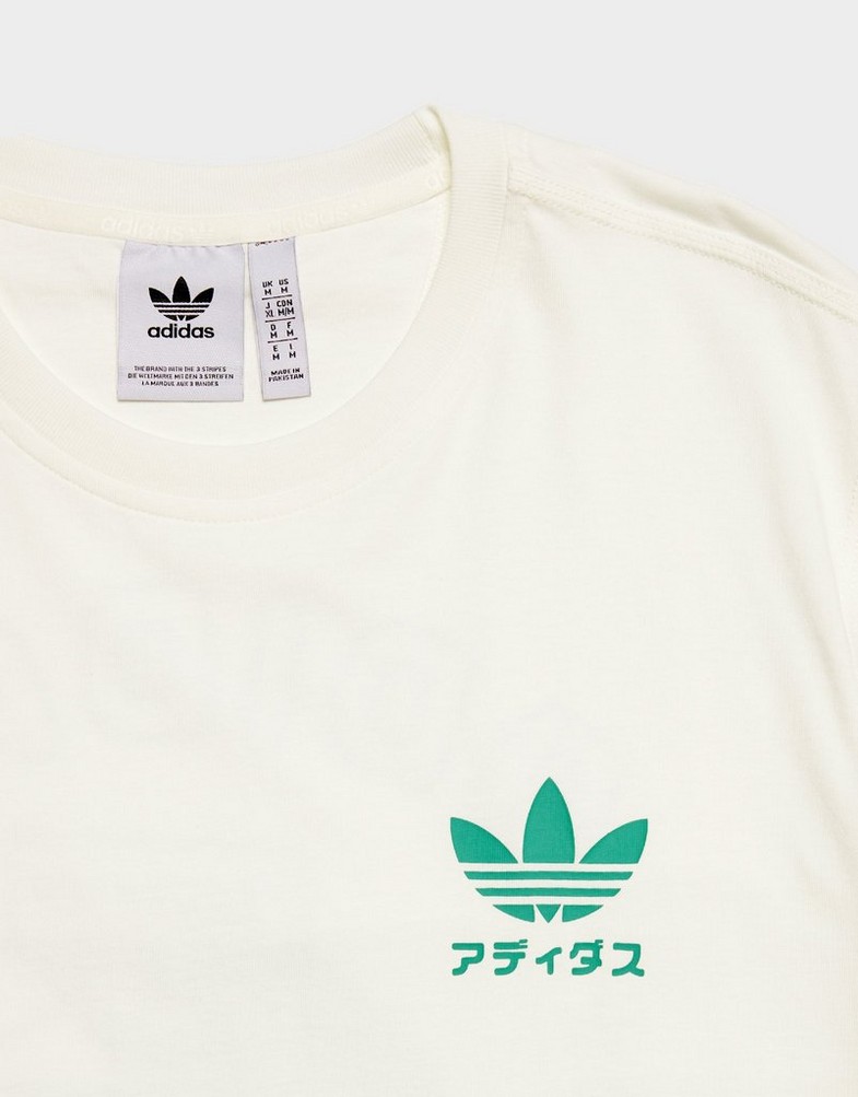 Koszulka, t-shirt męski ADIDAS T-SHIRT JAPAN PKG GFX TEE KE0274 Biały