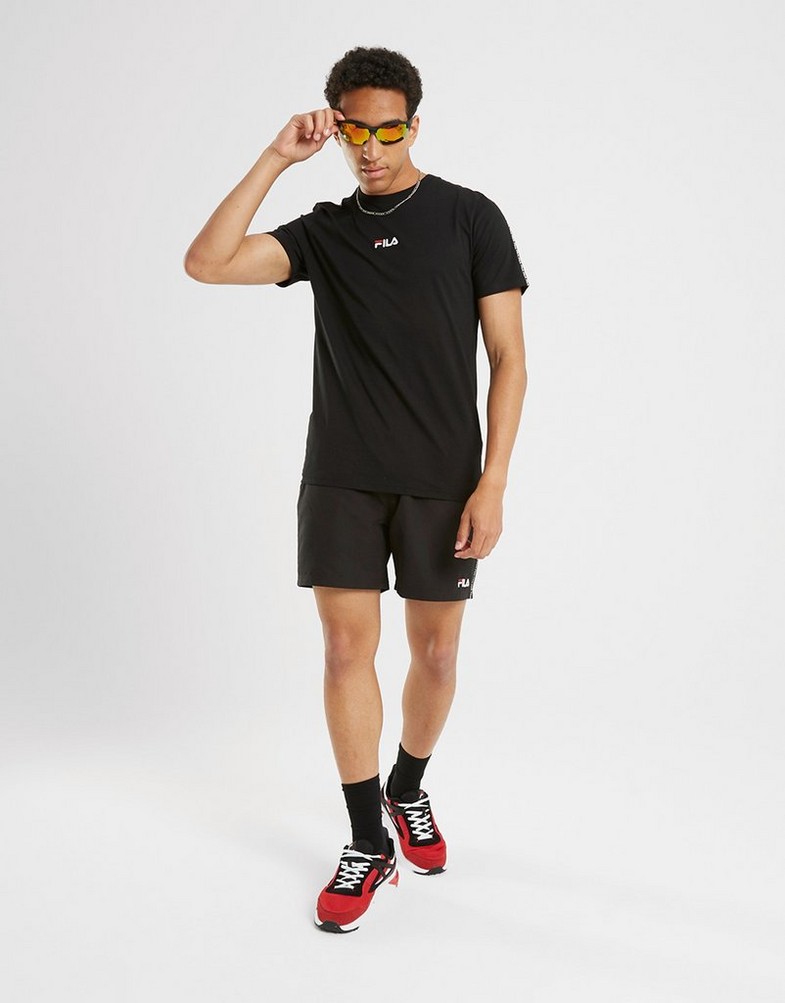 Pánske tričko FILA TRIČKO KEI TPE TEE BLK KEISS23JDMBLK Černá