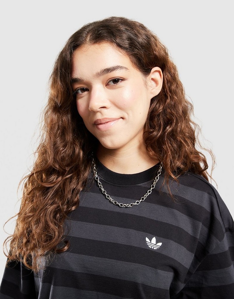 Tricou pentru femei ADIDAS TRICOU STRIPED SS TEE KF2321 Negru