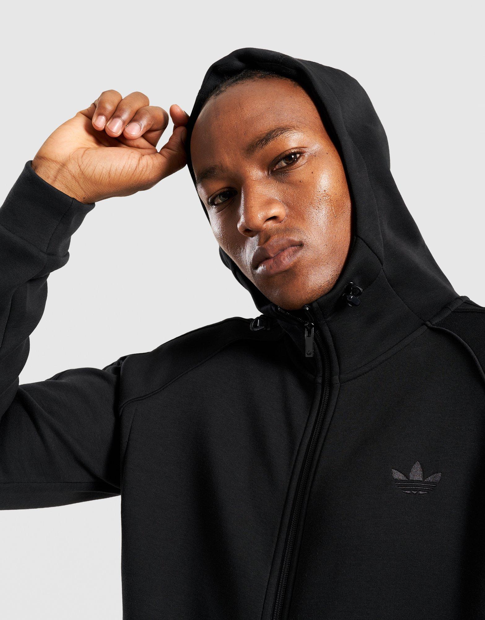 Pánska mikina ADIDAS MIKINA S KAPUCŇOU SPACER FZ HD KG2229 Čierna