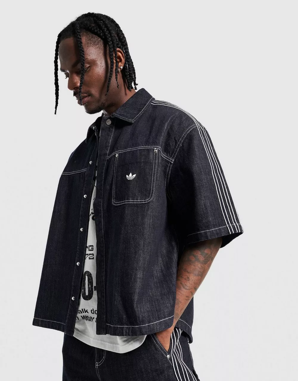 ADIDAS КОФТА НА БЛИСКАВЦІ ORIGINALS DENIM WORKWEAR, фото 1 з 5