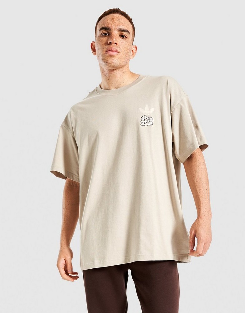 Pánske tričko ADIDAS TRIČKO ICED LATTE KQ6348 Béžová