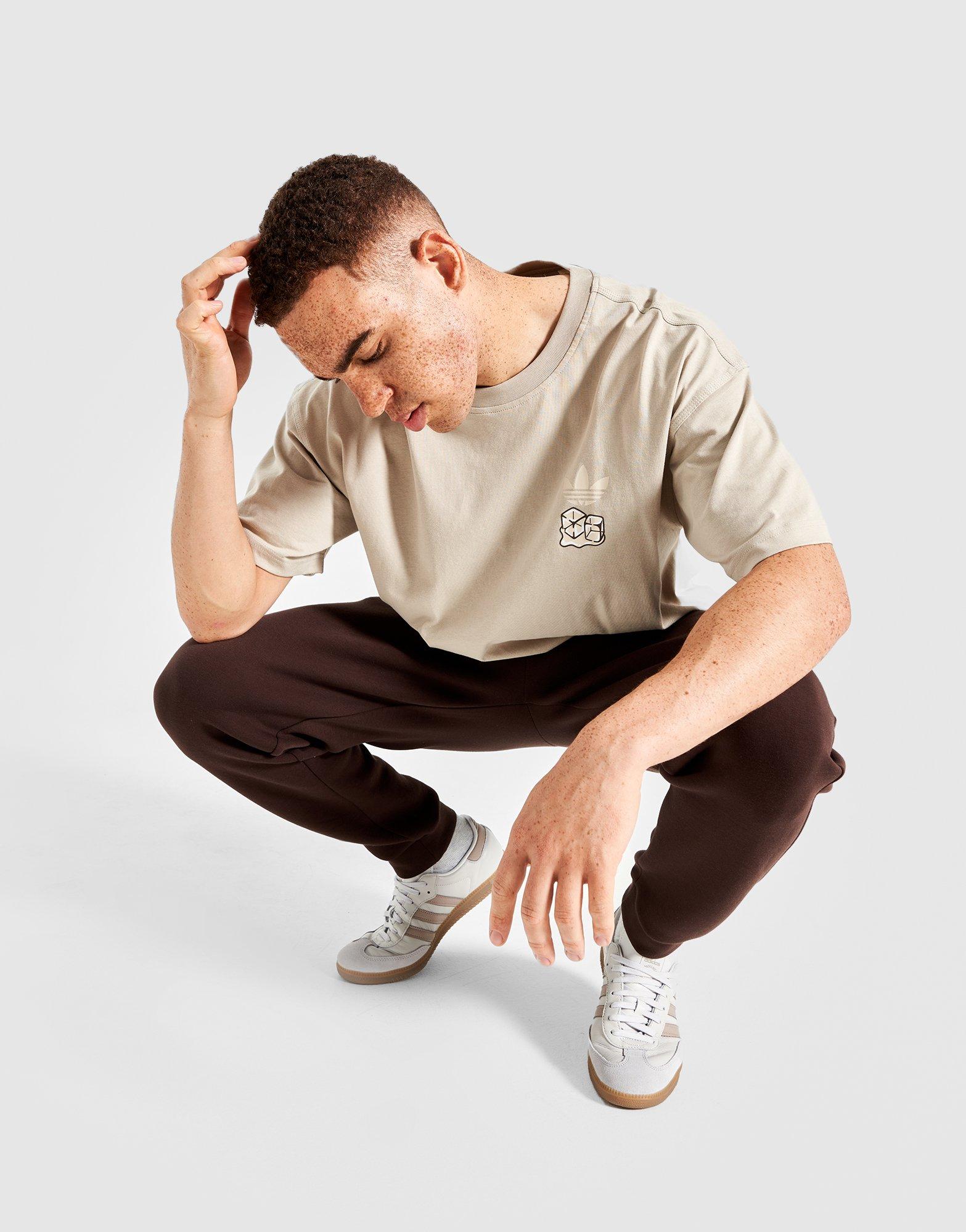 Pánske tričko ADIDAS TRIČKO ICED LATTE KQ6348 Béžová