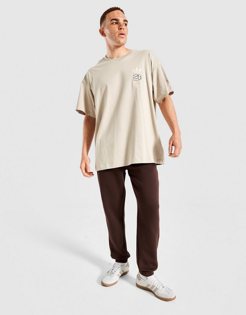 Pánske tričko ADIDAS TRIČKO ICED LATTE KQ6348 Béžová
