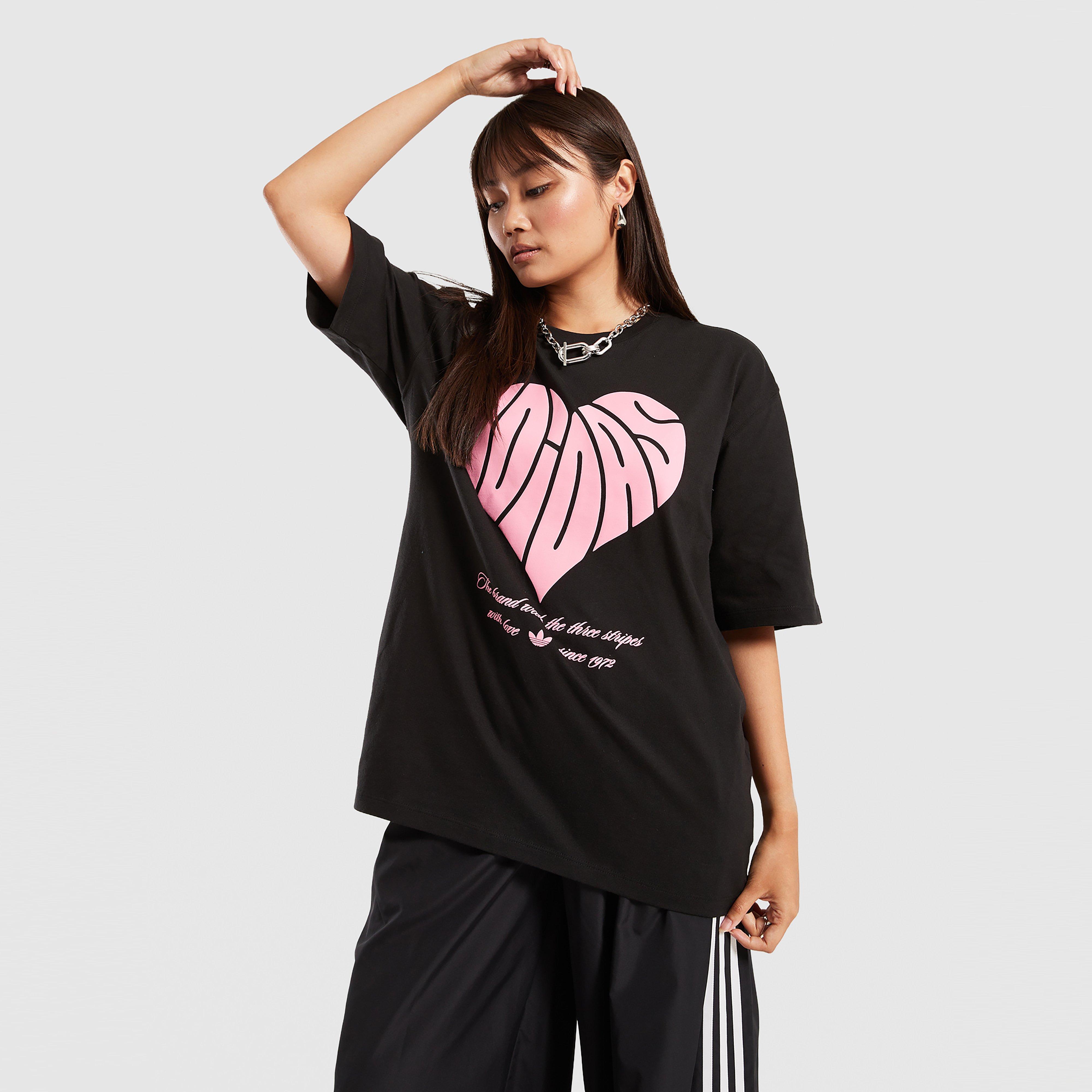 Tricou pentru femei ADIDAS TRICOU OS HEART GRAPHIC TEE