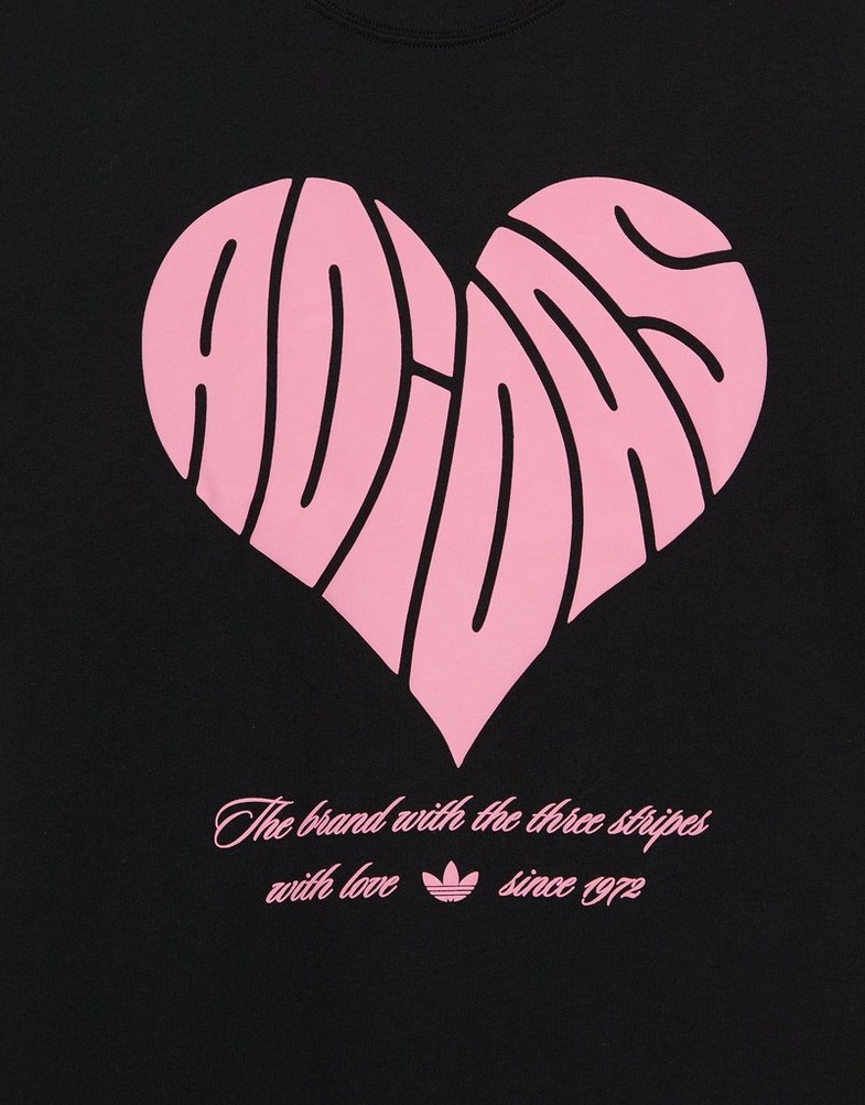 Dámske tričko ADIDAS TRIČKO OS HEART GRAPHIC TEE KR3021 Čierna