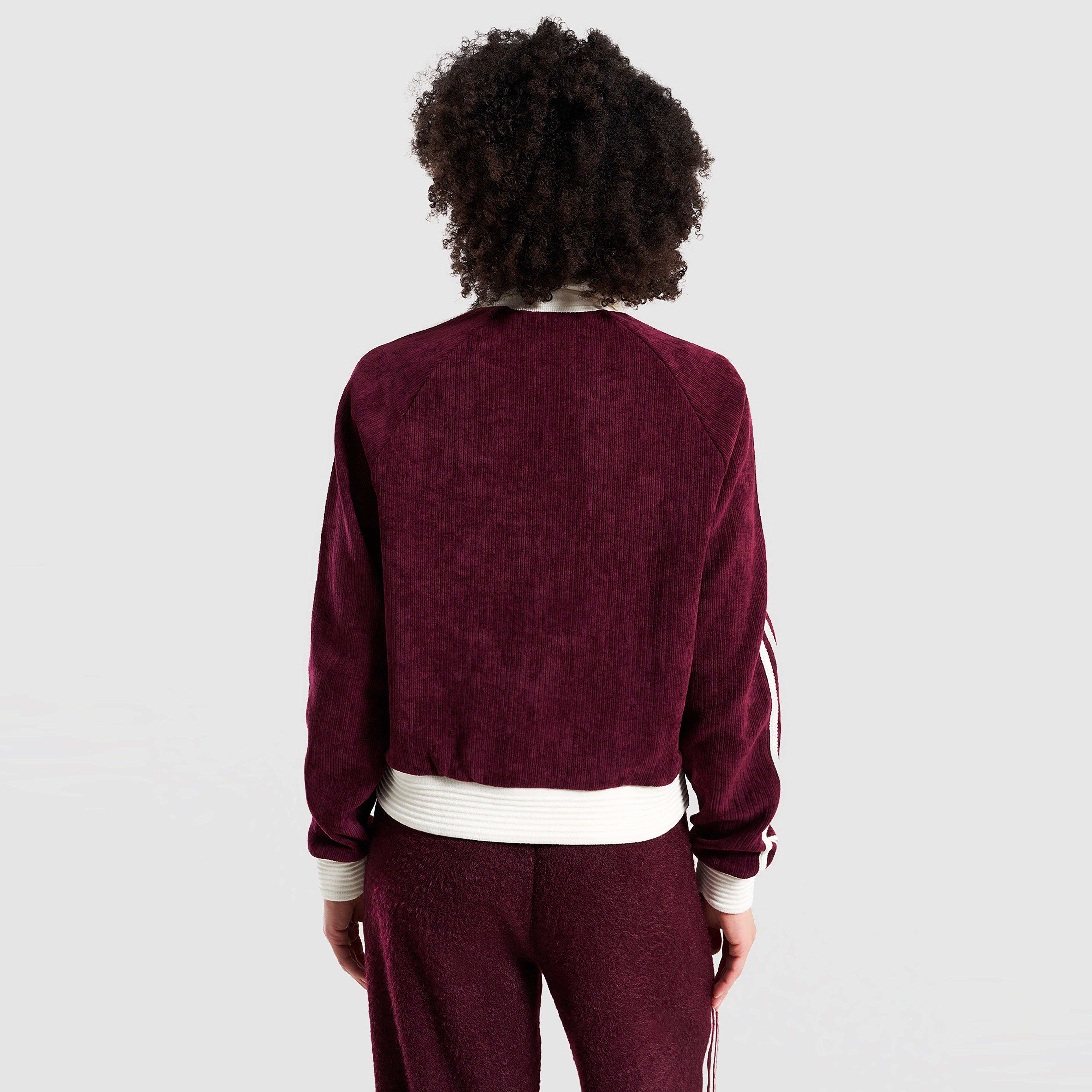 Dámska mikina ADIDAS MIKINA VELOUR KNIT TRACK TOP