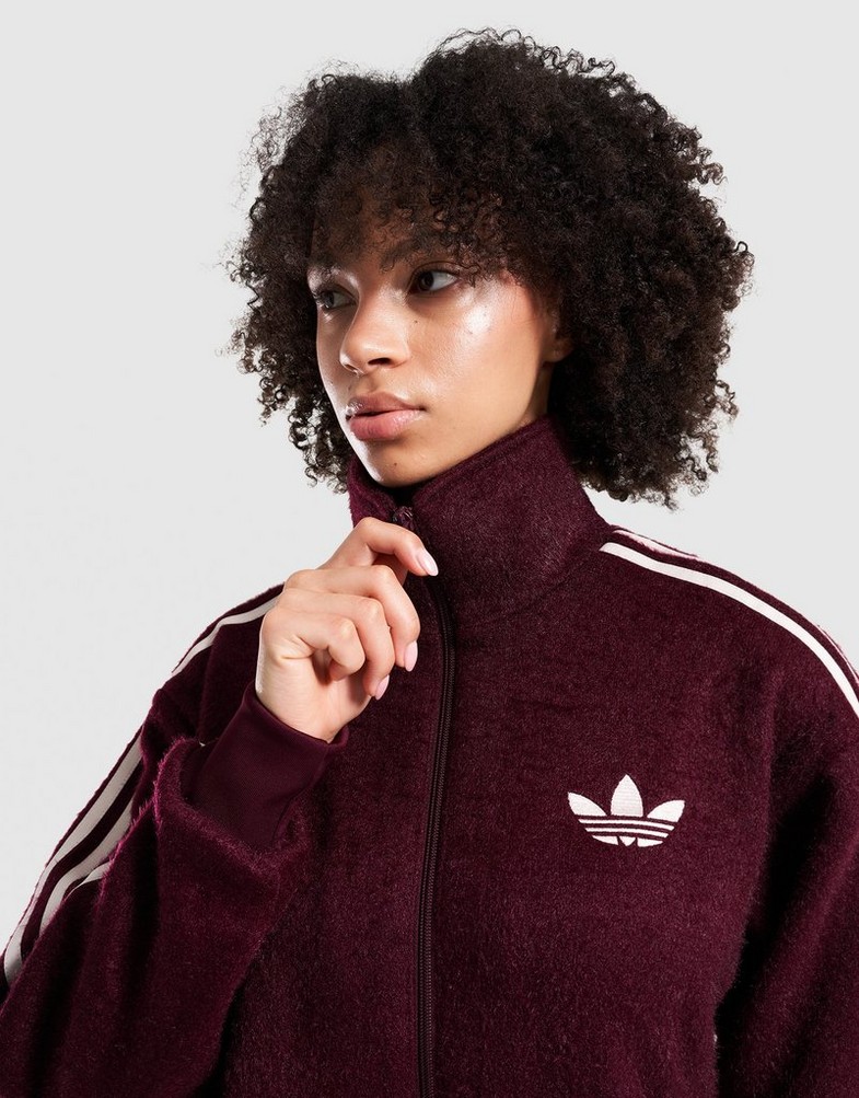 ADIDAS КОФТА НА БЛИСКАВЦІ MOHAIR FB TT KS0428 | колір Бордовий