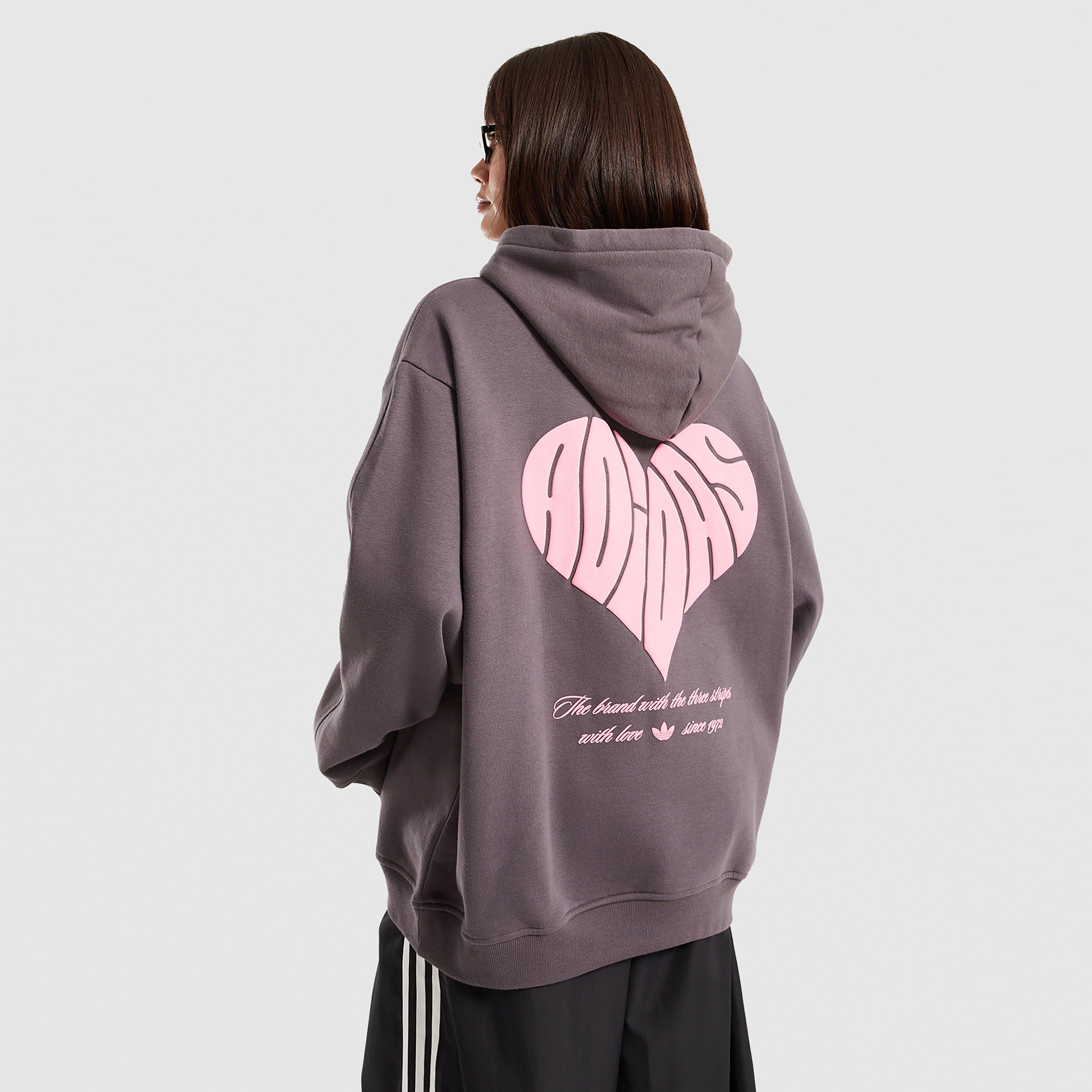 Bluză pentru femei ADIDAS BLUZĂ CU GLUGĂ HEART OS HOOD