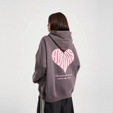 Bluză pentru femei ADIDAS BLUZĂ CU GLUGĂ HEART OS HOOD