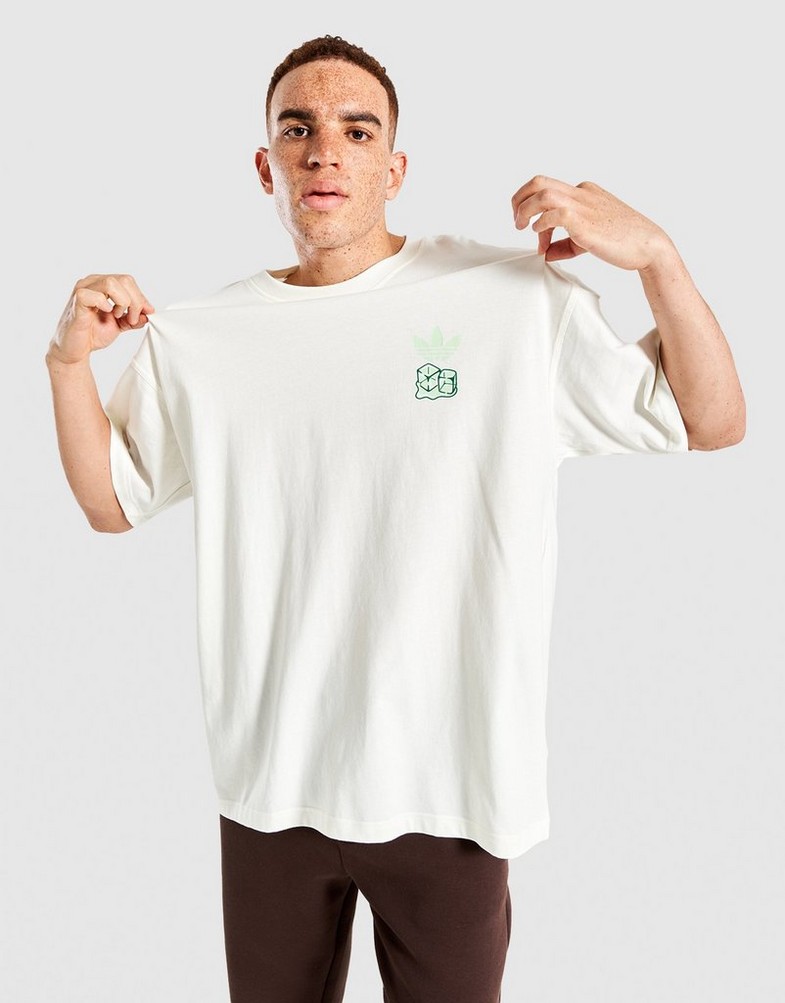 Pánske tričko ADIDAS TRIČKO ICED LATTE KS6760 Bílá