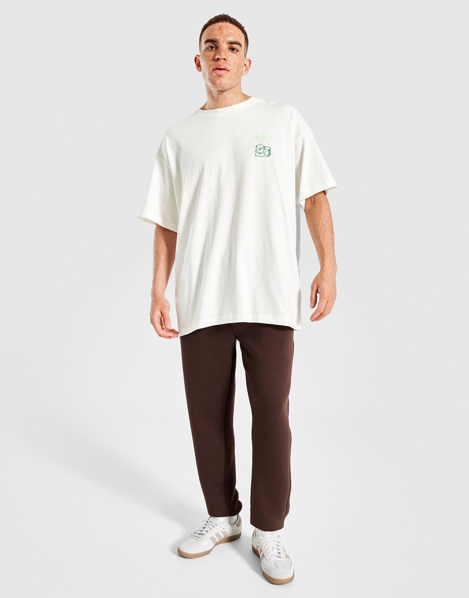 Koszulka, t-shirt męski ADIDAS T-SHIRT ICED LATTE KS6760 Biały