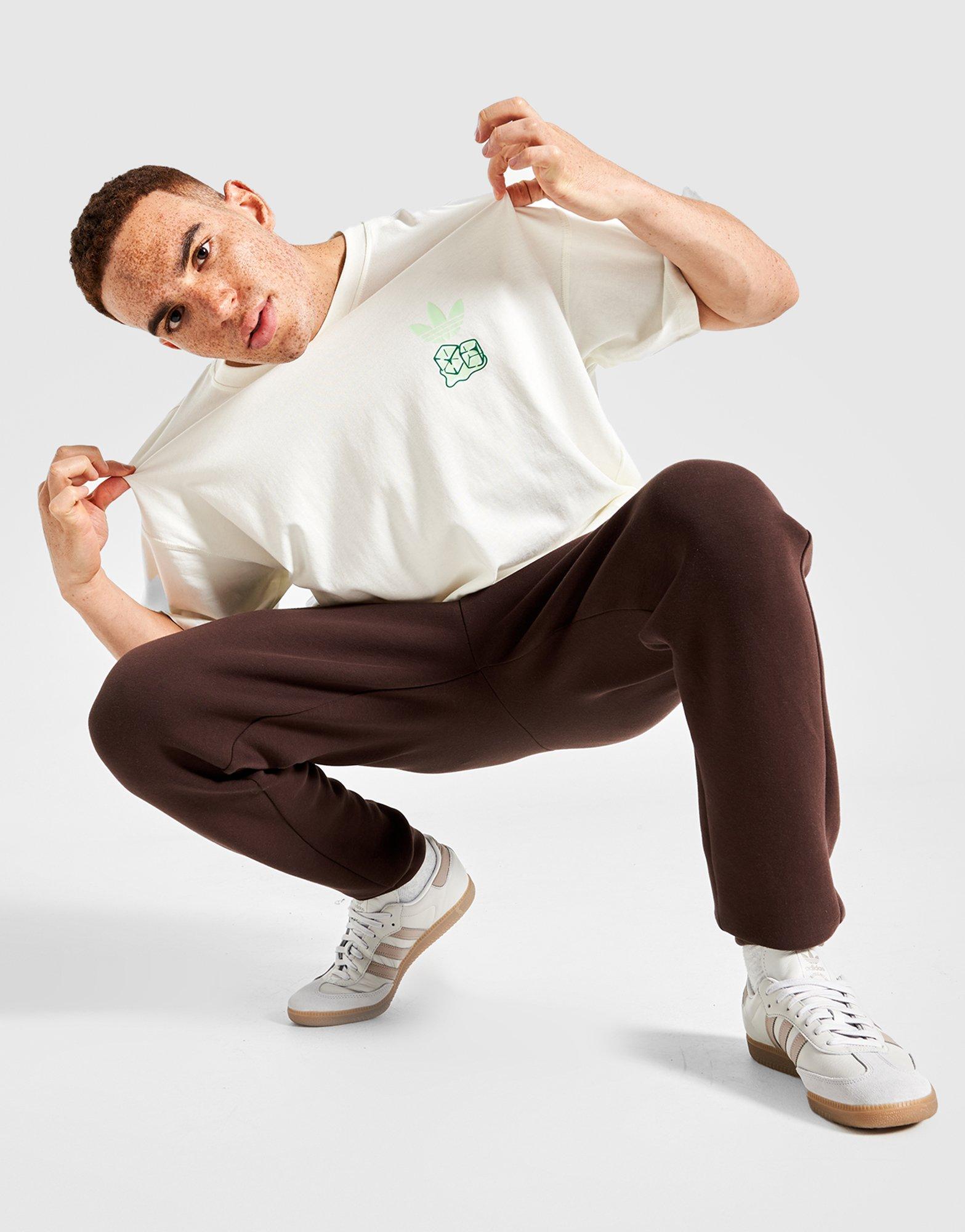 Koszulka, t-shirt męski ADIDAS T-SHIRT ICED LATTE KS6760 Biały