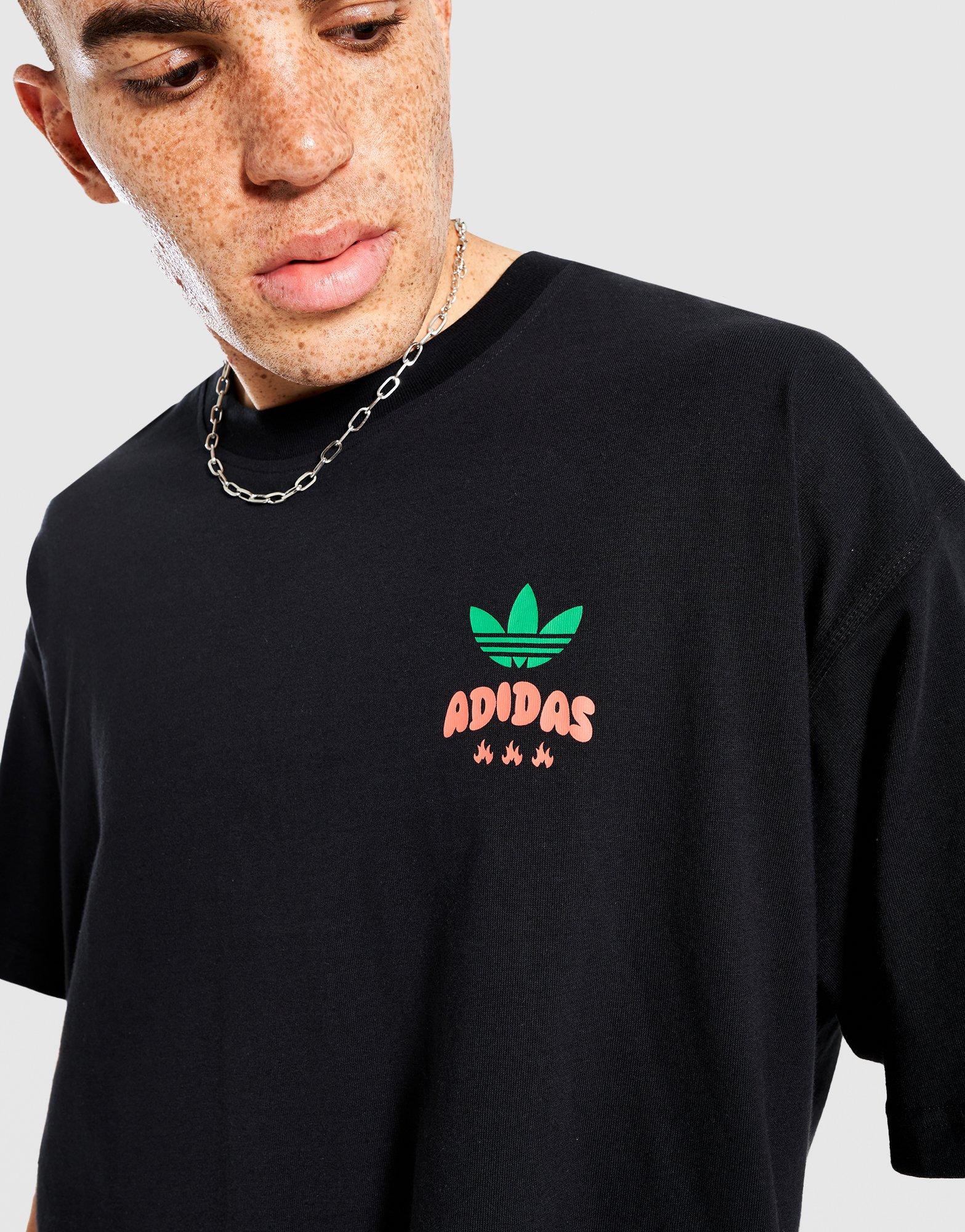Chilli Beans. プリントTシャツ M ADIDAS T-SHIRT CHILLI 2.0 KS6762 | kolor Czarny ▷ Męskie Ubrania
