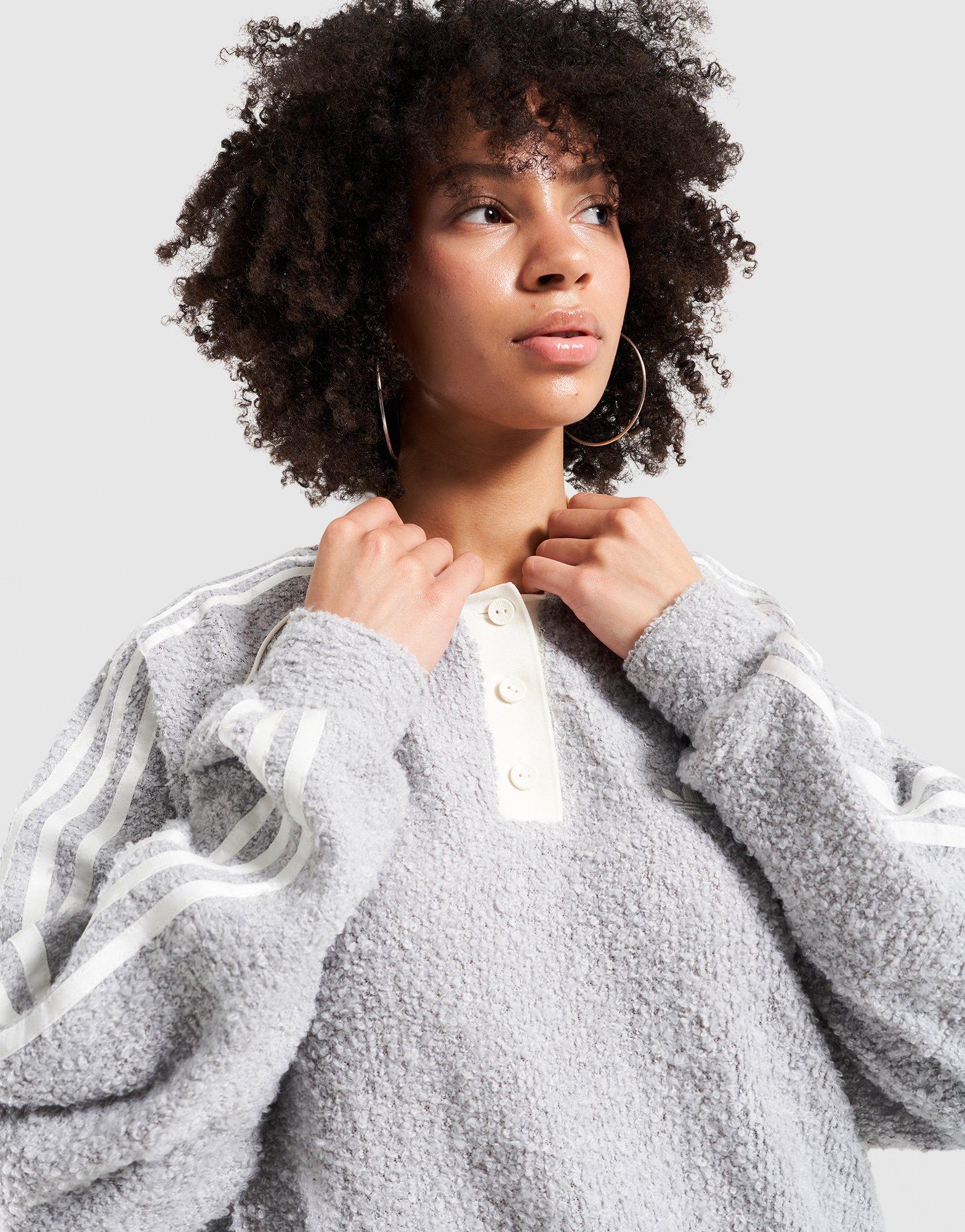 Bluza damska ADIDAS BLUZA OVZD POLO CREW KS7791 Szary