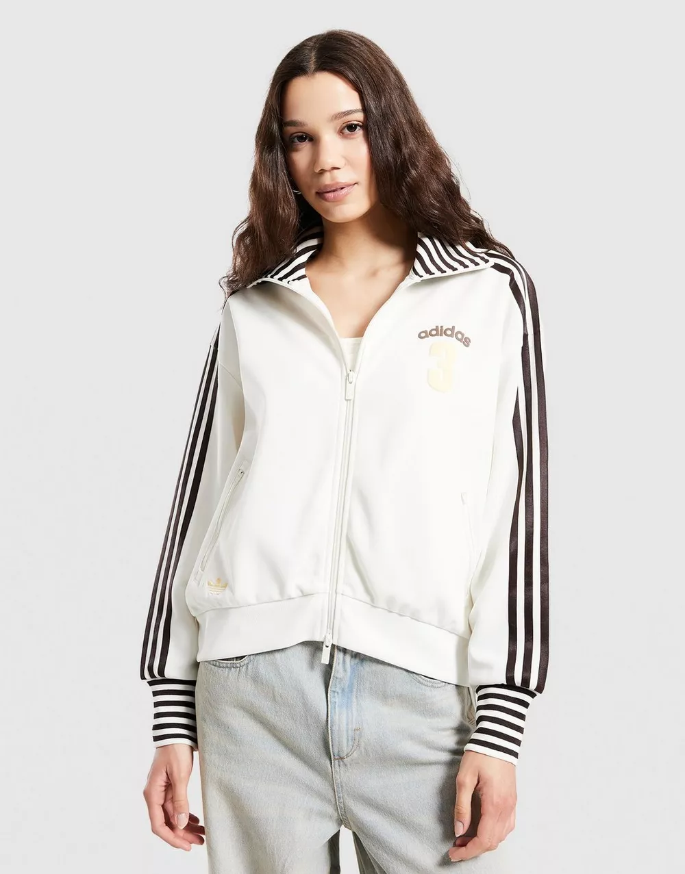 ADIDAS КОФТА НА БЛИСКАВЦІ   VINTAGE BB TT STRIPED RIB, фото 1 з 4
