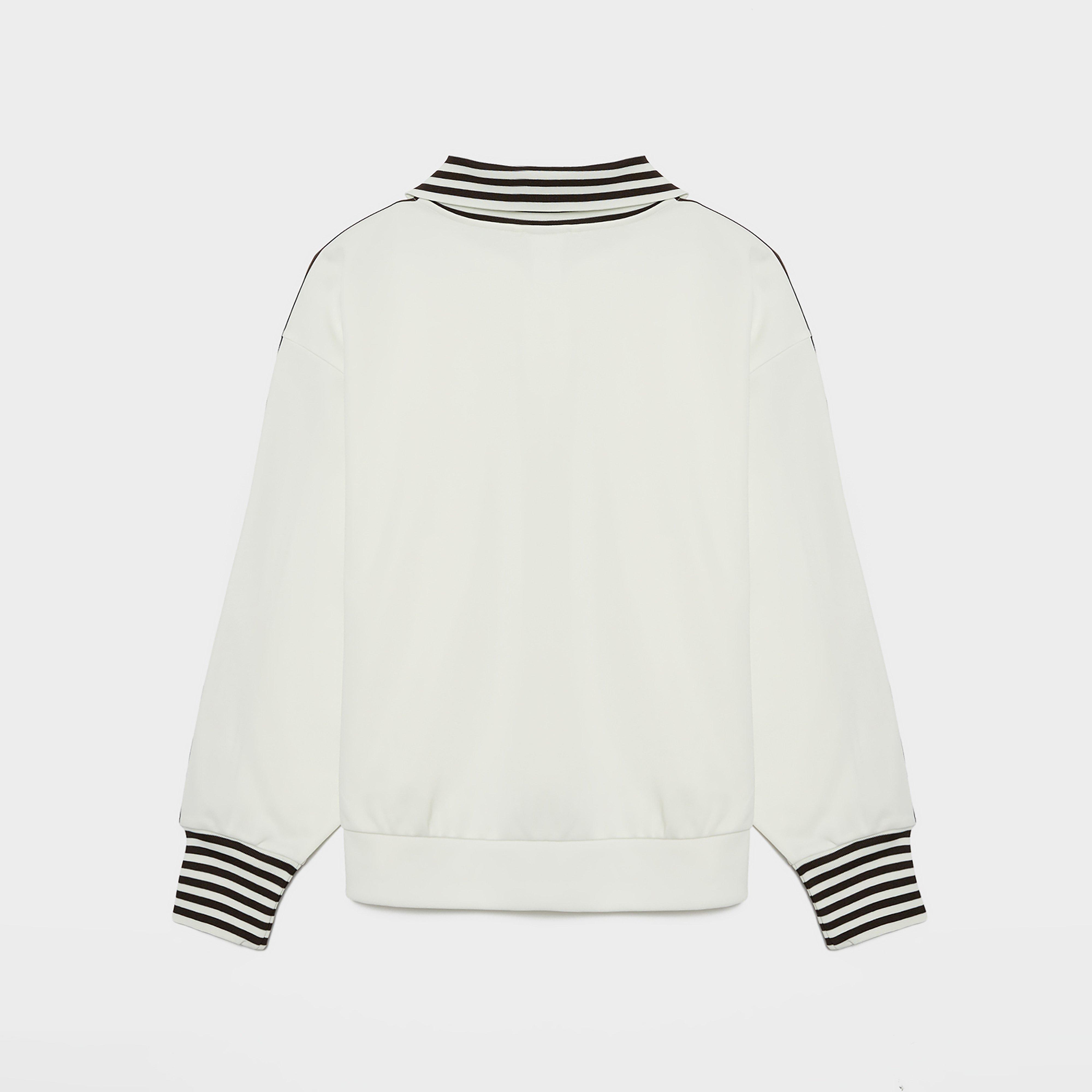 Dámska mikina ADIDAS MIKINA VINTAGE BB TT STRIPED RIB