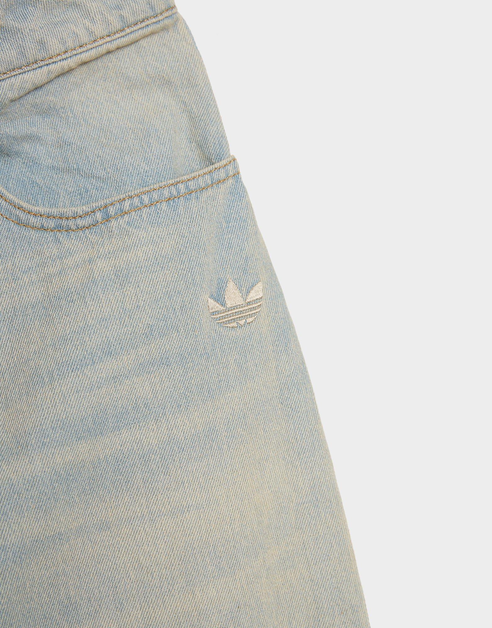 Ženske jeanse ADIDAS HLAČE VINTAGE WIDE LEG JEANS KW4517 plava