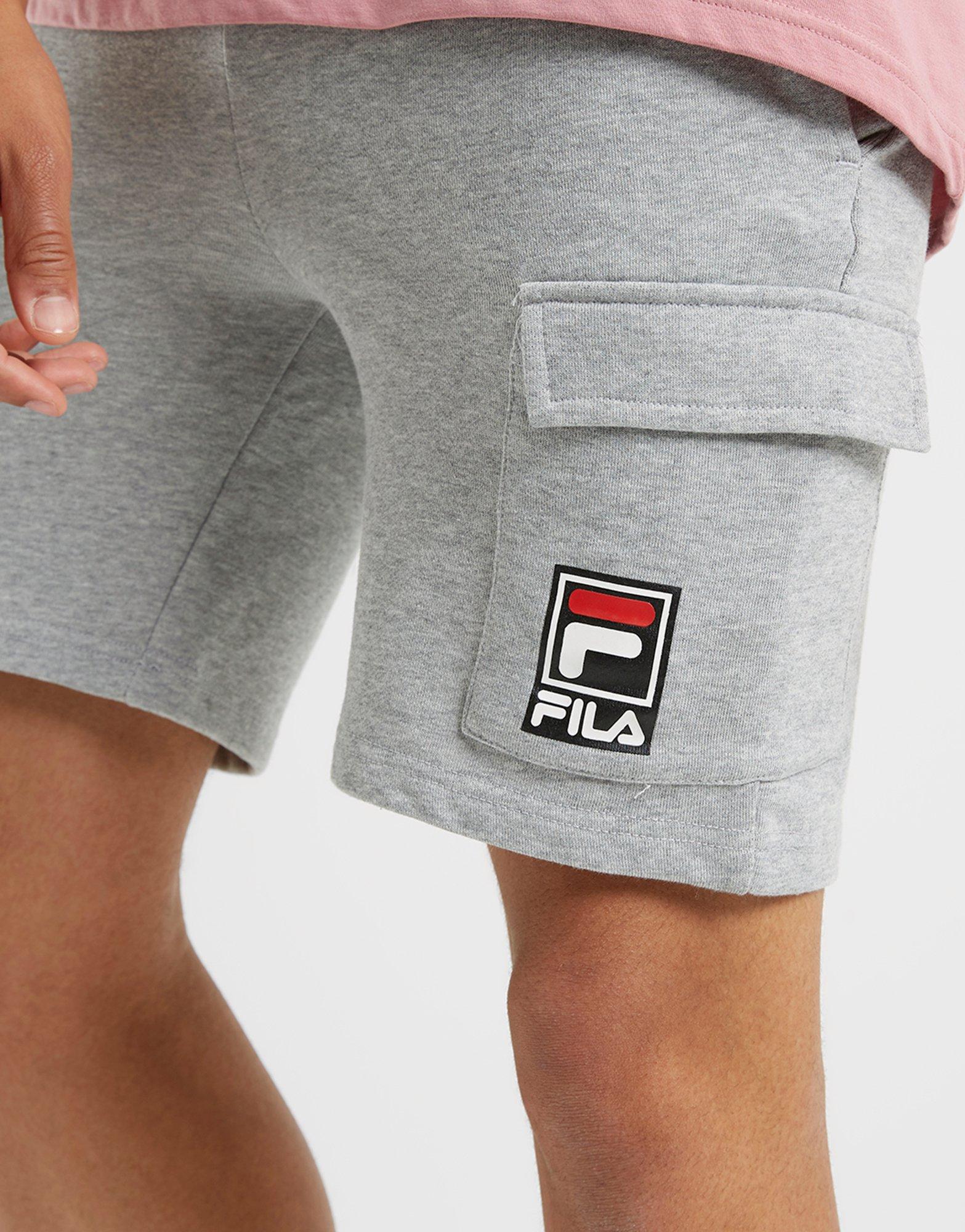 Krótkie spodenki, szorty męskie FILA SZORTY LEYTON CARGO SHT LGH LEYTONSS23JDMLGH Szary