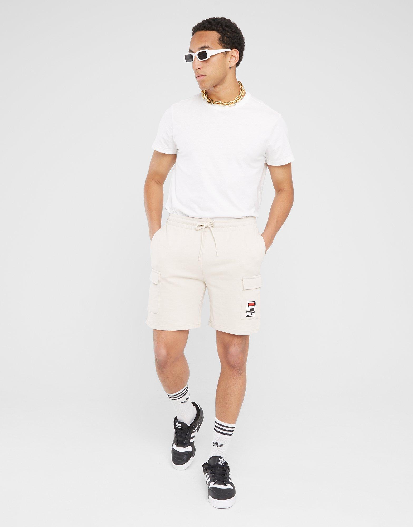 Férfi rövidnadrág FILA RÖVIDNADRÁG LEYTON CARGO SHT STN LEYTONSS23JDMSTN Bézs