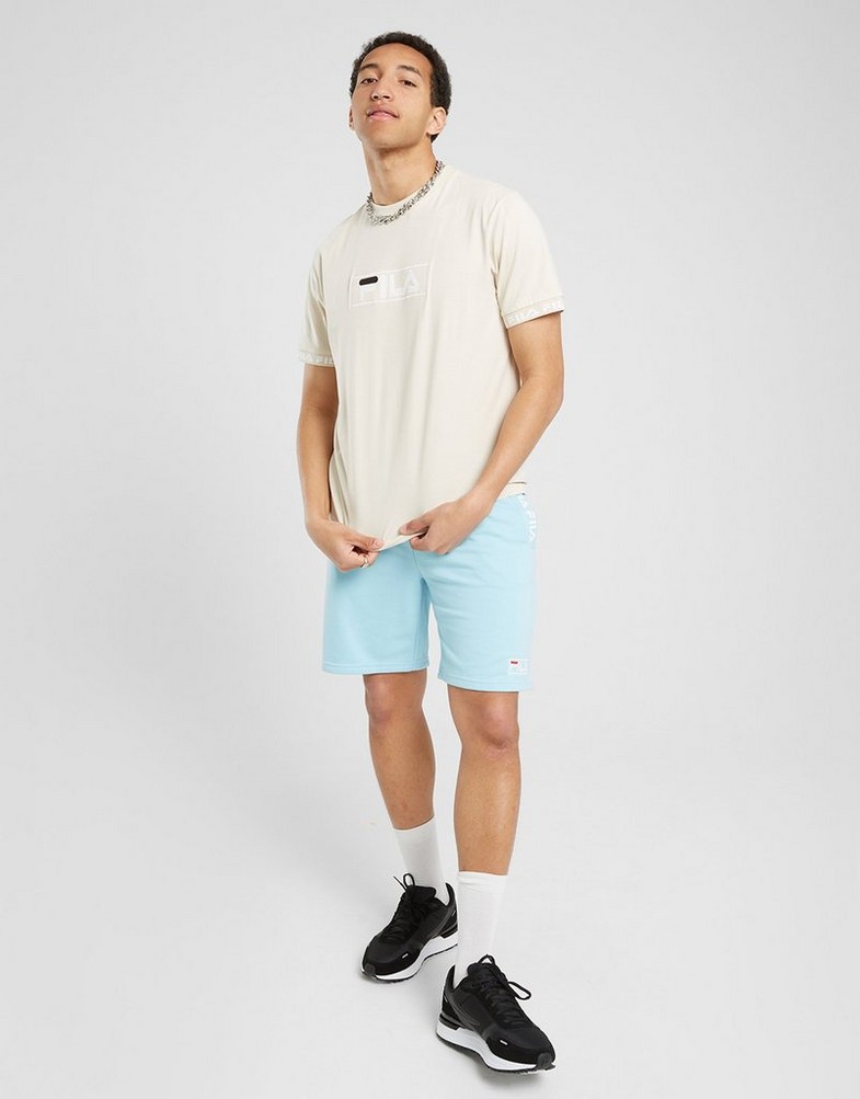 Koszulka, t-shirt męski FILA T-SHIRT SQUADS TPE TEE BGE M006SQUADSBGE Beżowy