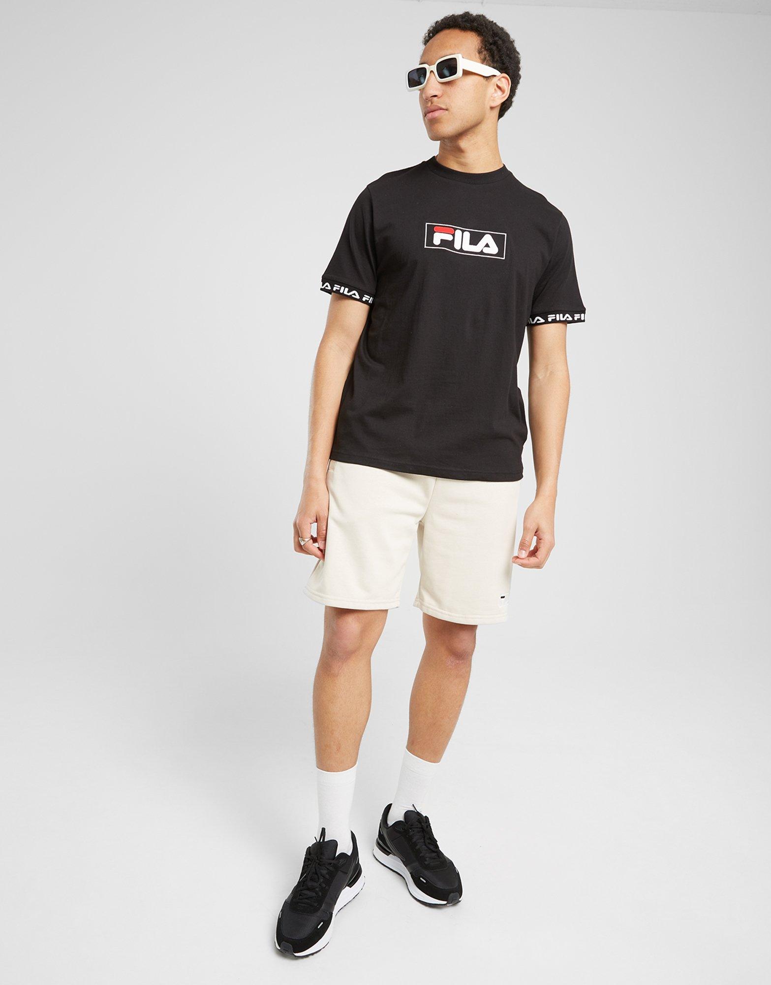 Krótkie spodenki, szorty męskie FILA SZORTY SIMMY TPE SHT BGE M026SIMMYBGE Beżowy