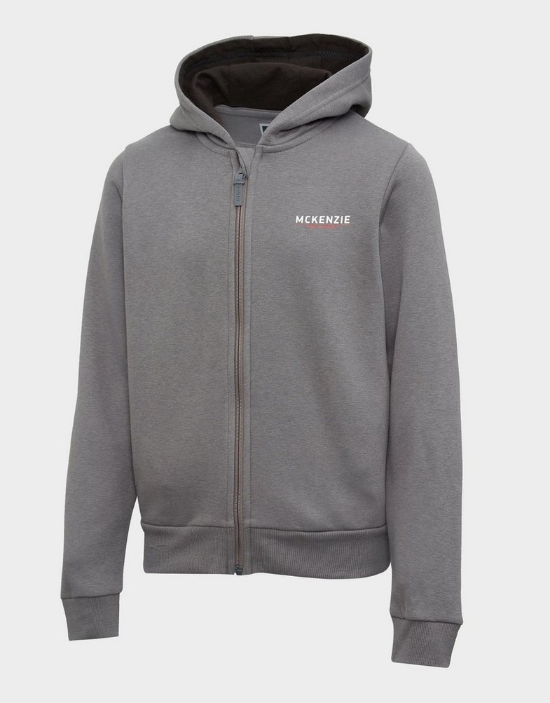 MCKENZIE BLUZA ROZPINANA Z KAPTUREM ESS EDGE FZ HD MCKTJ15995050 Szary