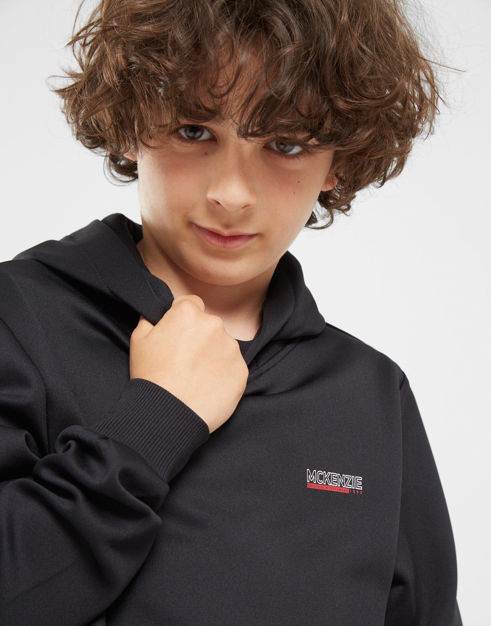 MCKENZIE BLUZA Z KAPTUREM ESS OS PLY HD BLK B MCKTJB16371007 Czarny