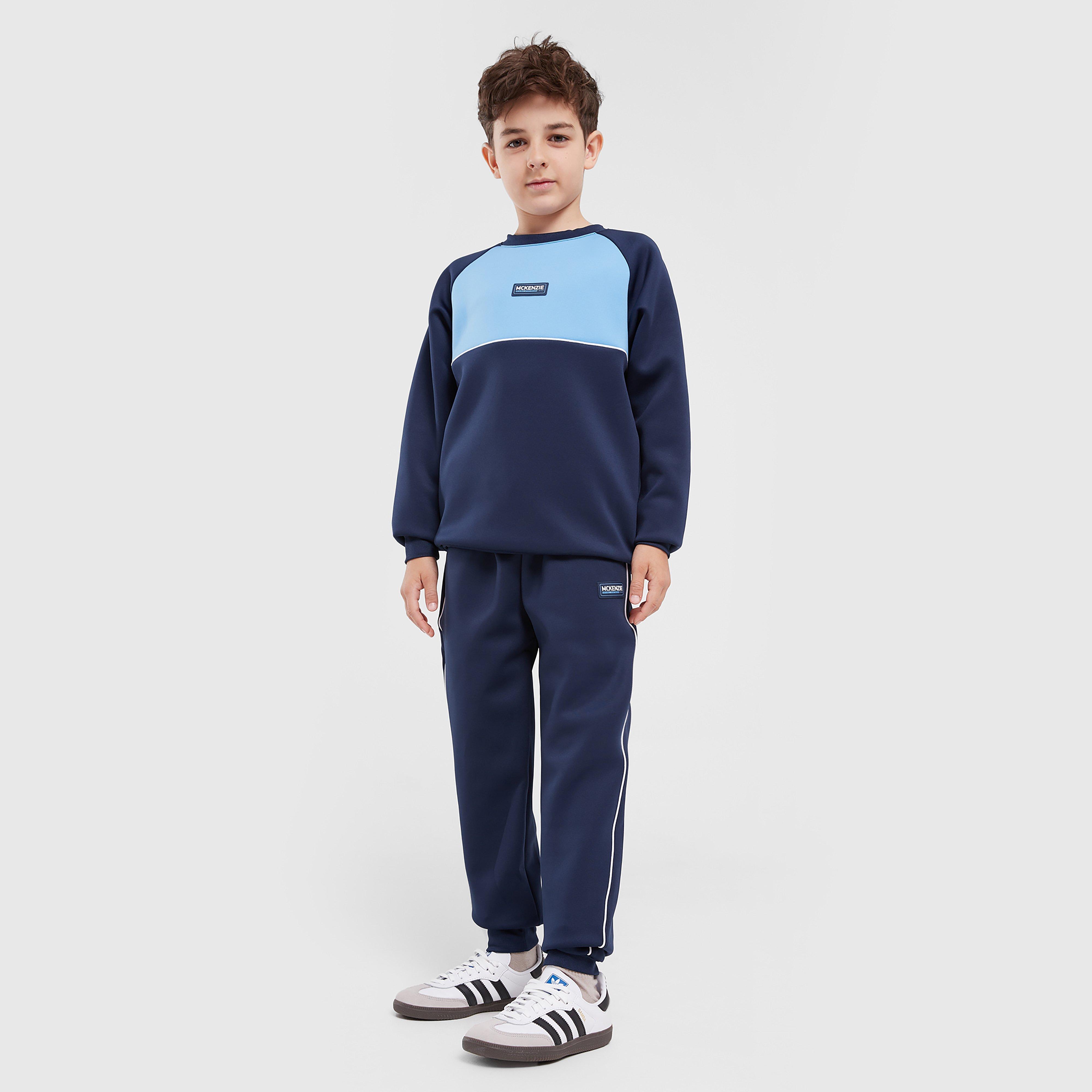 Gyerek melegítőszett MCKENZIE SZETT TITAN CRW JOG ST NVY-DBL