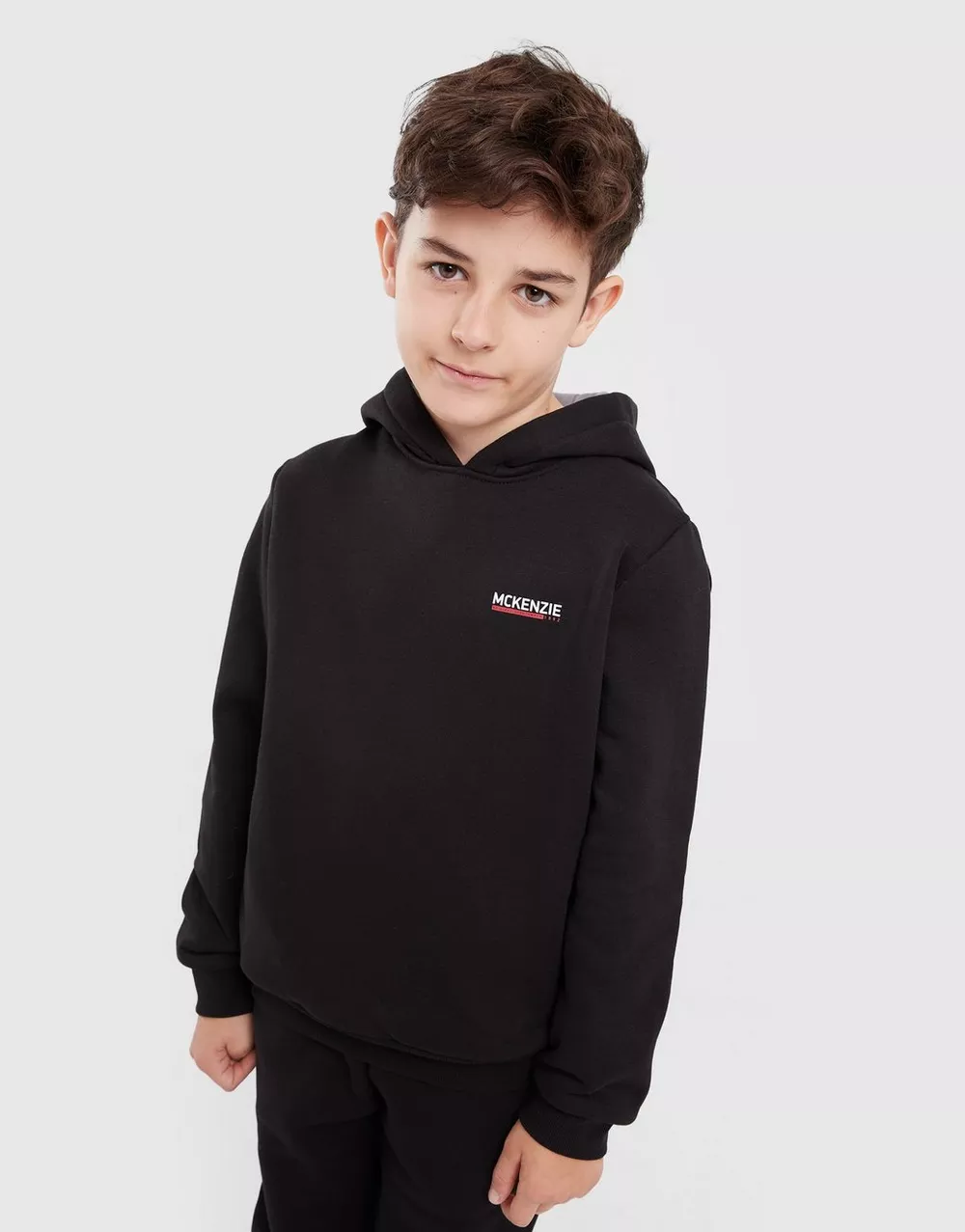 MCKENZIE КОФТА З КАПЮШОНОМ   ESSENTIALS OH HD BLK-BLK, фото 1 з 4
