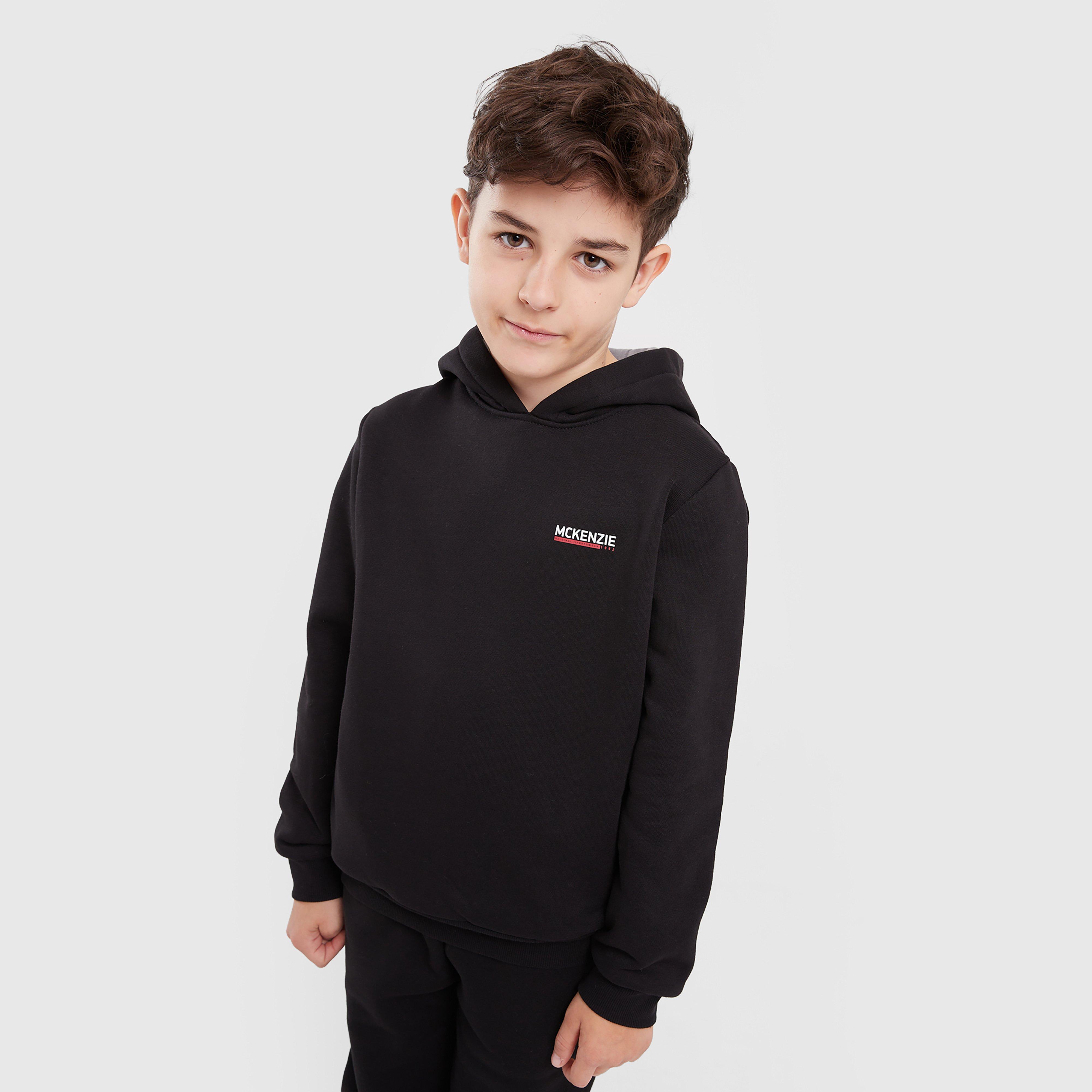 Detská mikina MCKENZIE MIKINA S KAPUCÍ   ESSENTIALS OH HD BLK-BLK