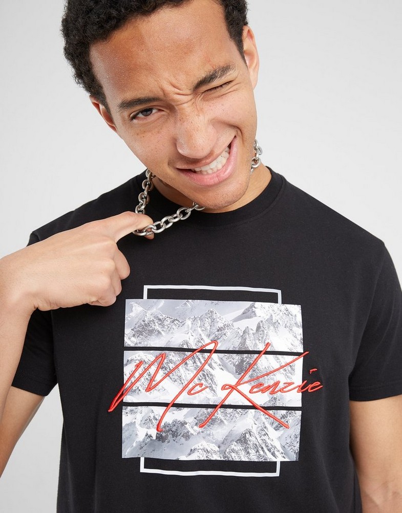 Koszulka, t-shirt męski MCKENZIE T-SHIRT BLISS TEE MET MCKTM16037090 Czarny