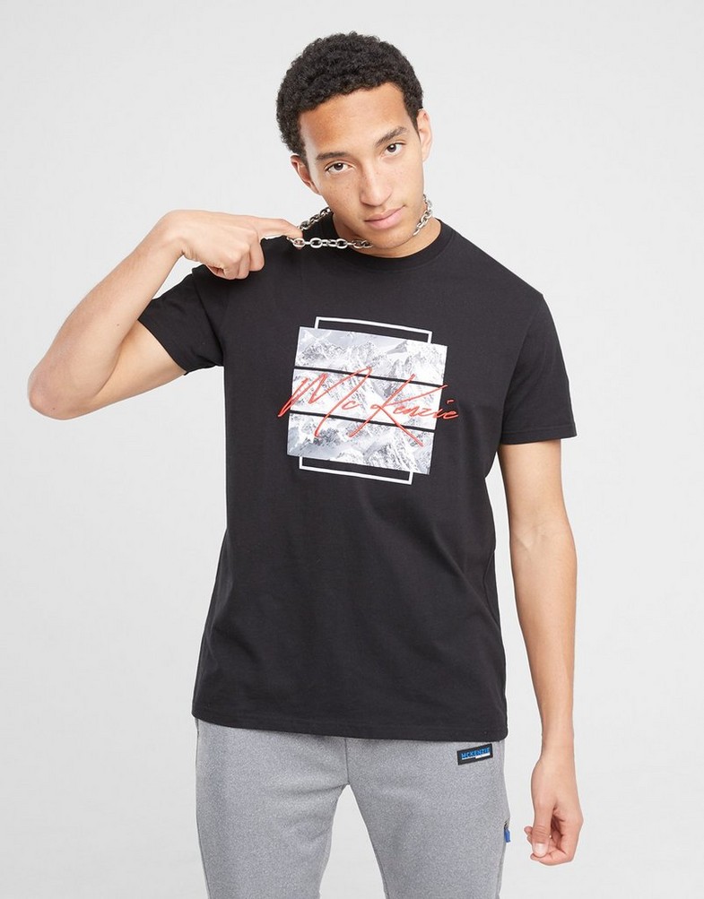 Koszulka, t-shirt męski MCKENZIE T-SHIRT BLISS TEE MET MCKTM16037090 Czarny