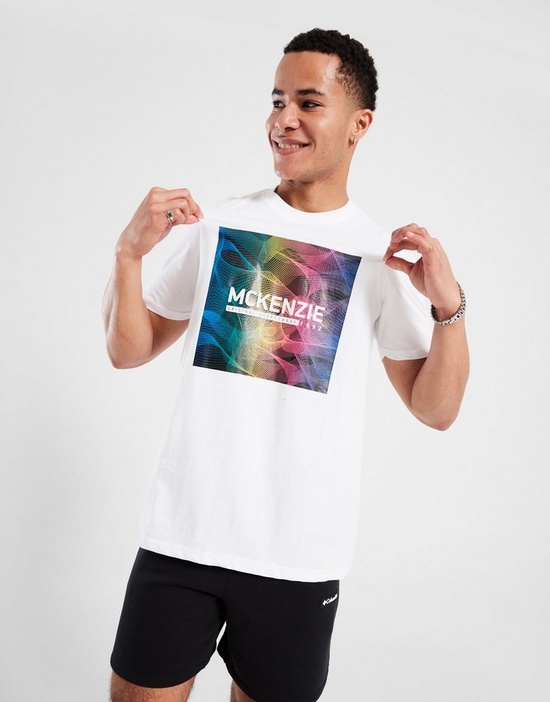 Koszulka, t-shirt męski MCKENZIE T-SHIRT TURIN TEE MCKTM16768010 Biały