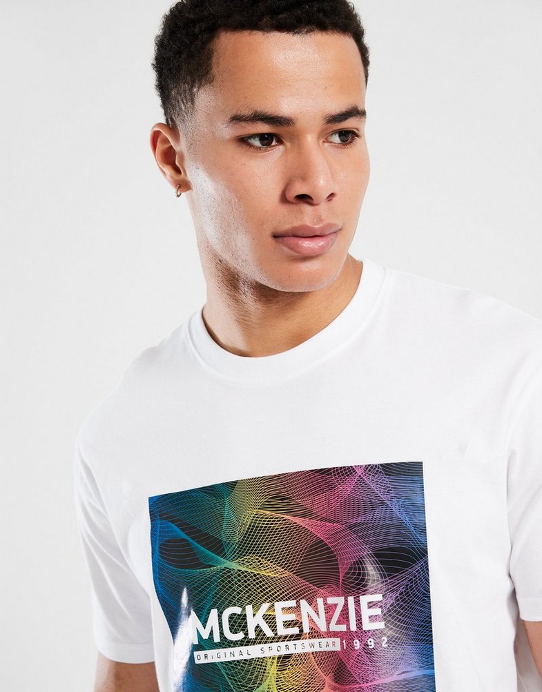Koszulka, t-shirt męski MCKENZIE T-SHIRT TURIN TEE MCKTM16768010 Biały