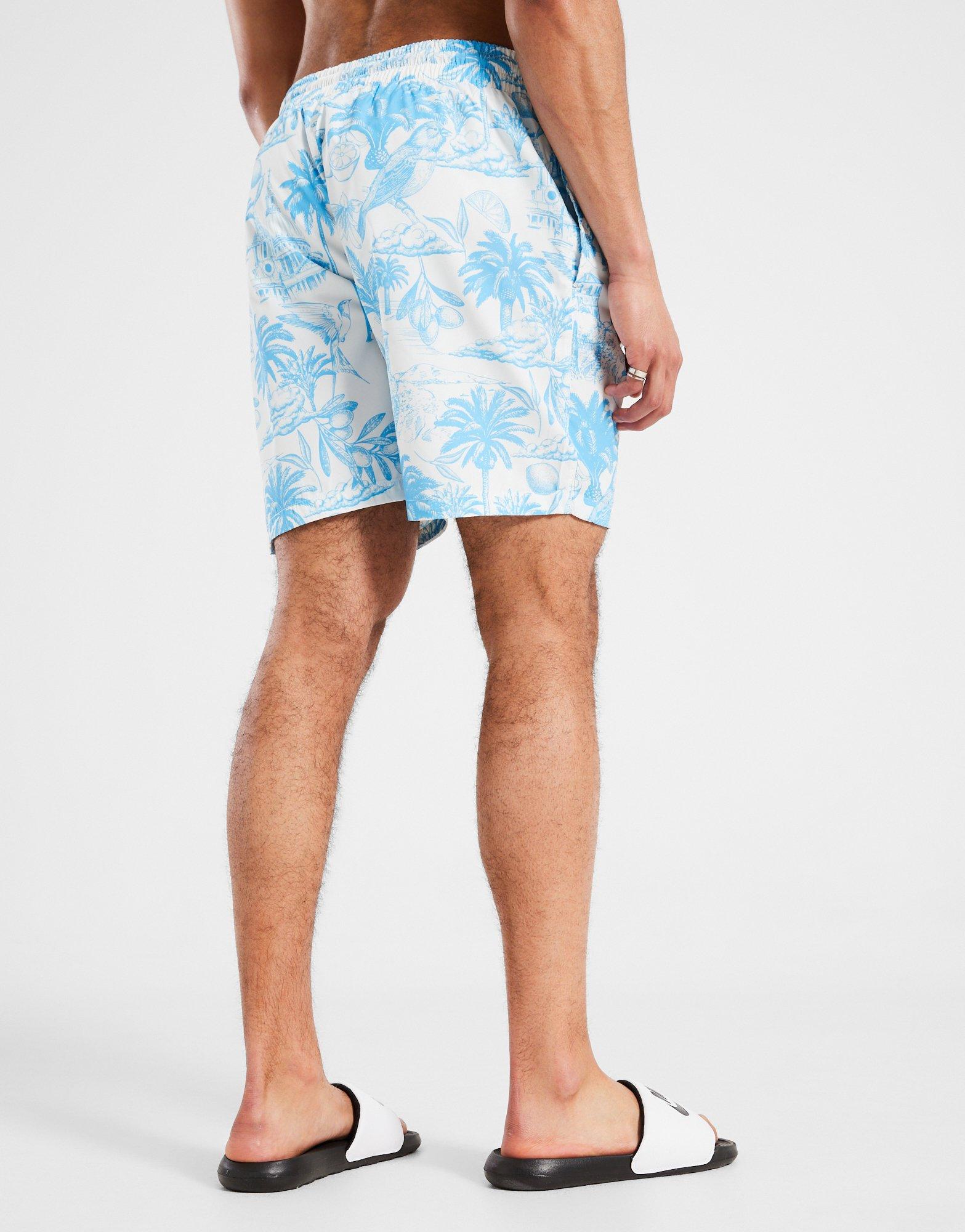 Krótkie spodenki, szorty męskie MCKENZIE SZORTY COAST SWM SHT CRM-GDNA MCKTM16855567 Niebieski