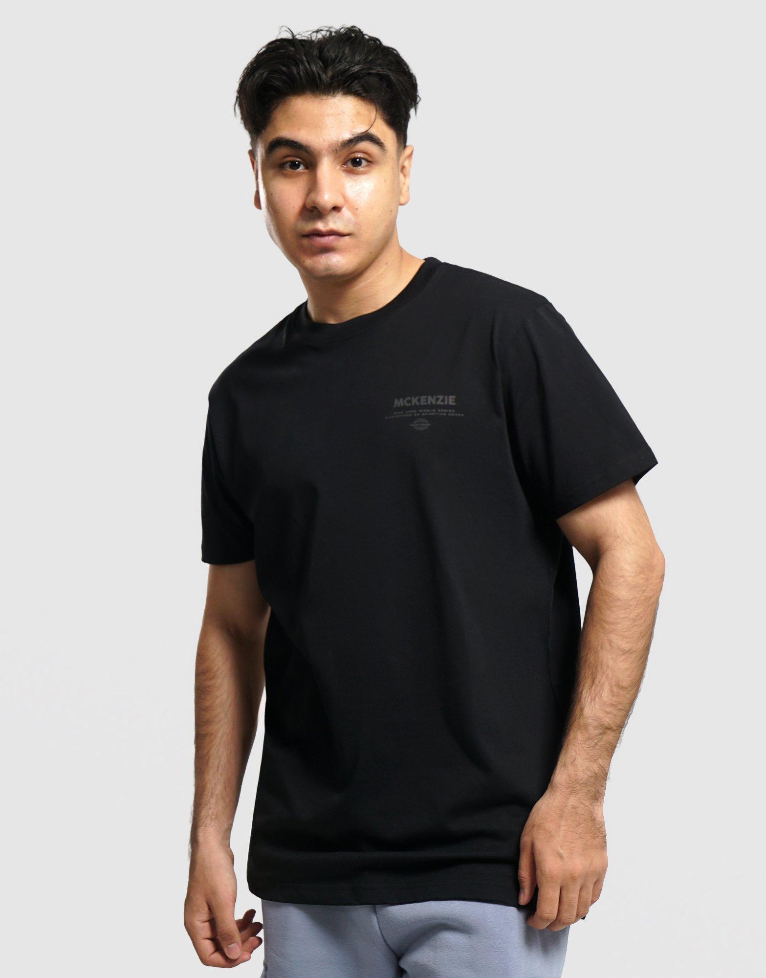 Мъжка тениска MCKENZIE ТЕНИСКА STACK TEE BLK-BLK MCKTM17077007 Черен