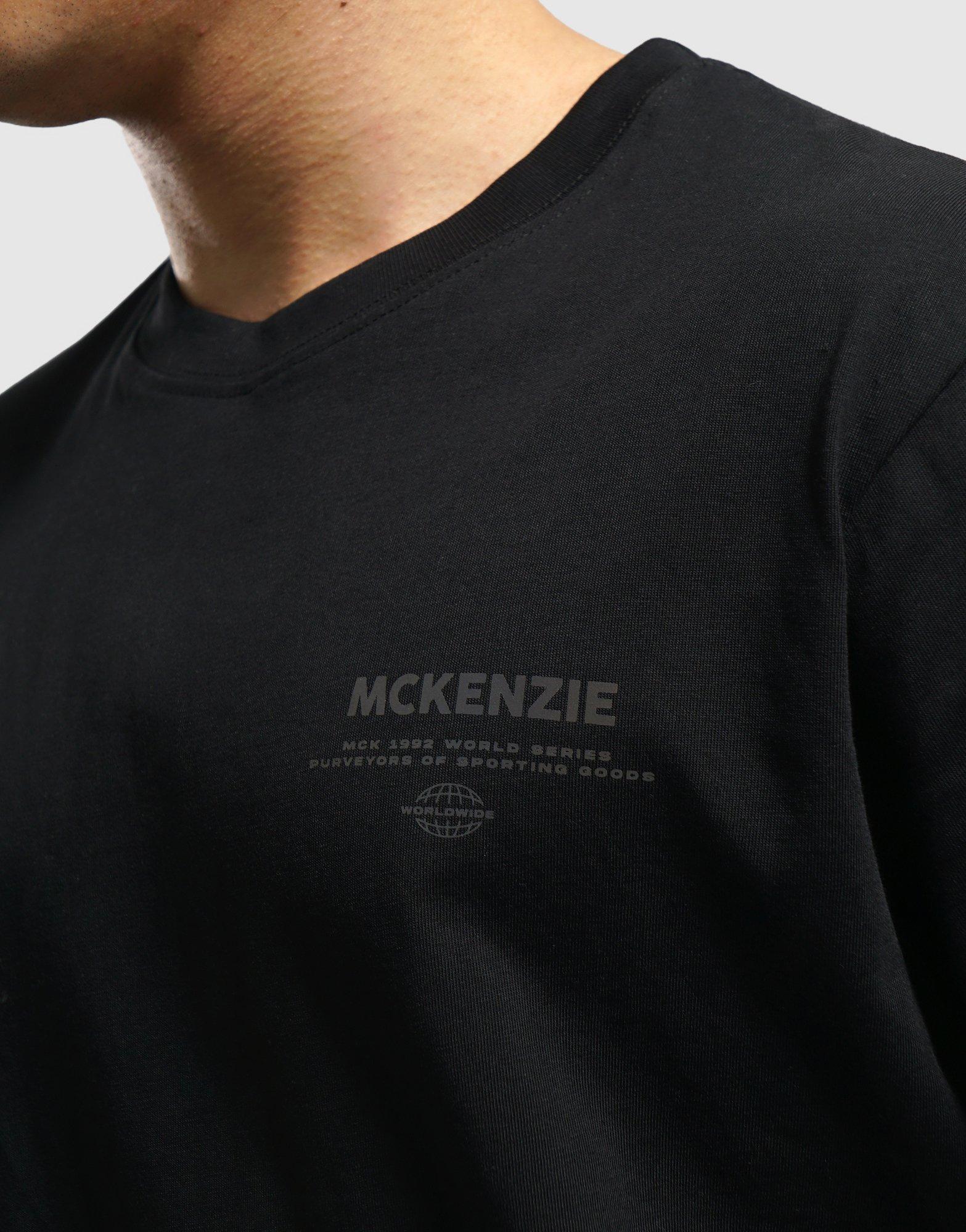 Мъжка тениска MCKENZIE ТЕНИСКА STACK TEE BLK-BLK MCKTM17077007 Черен