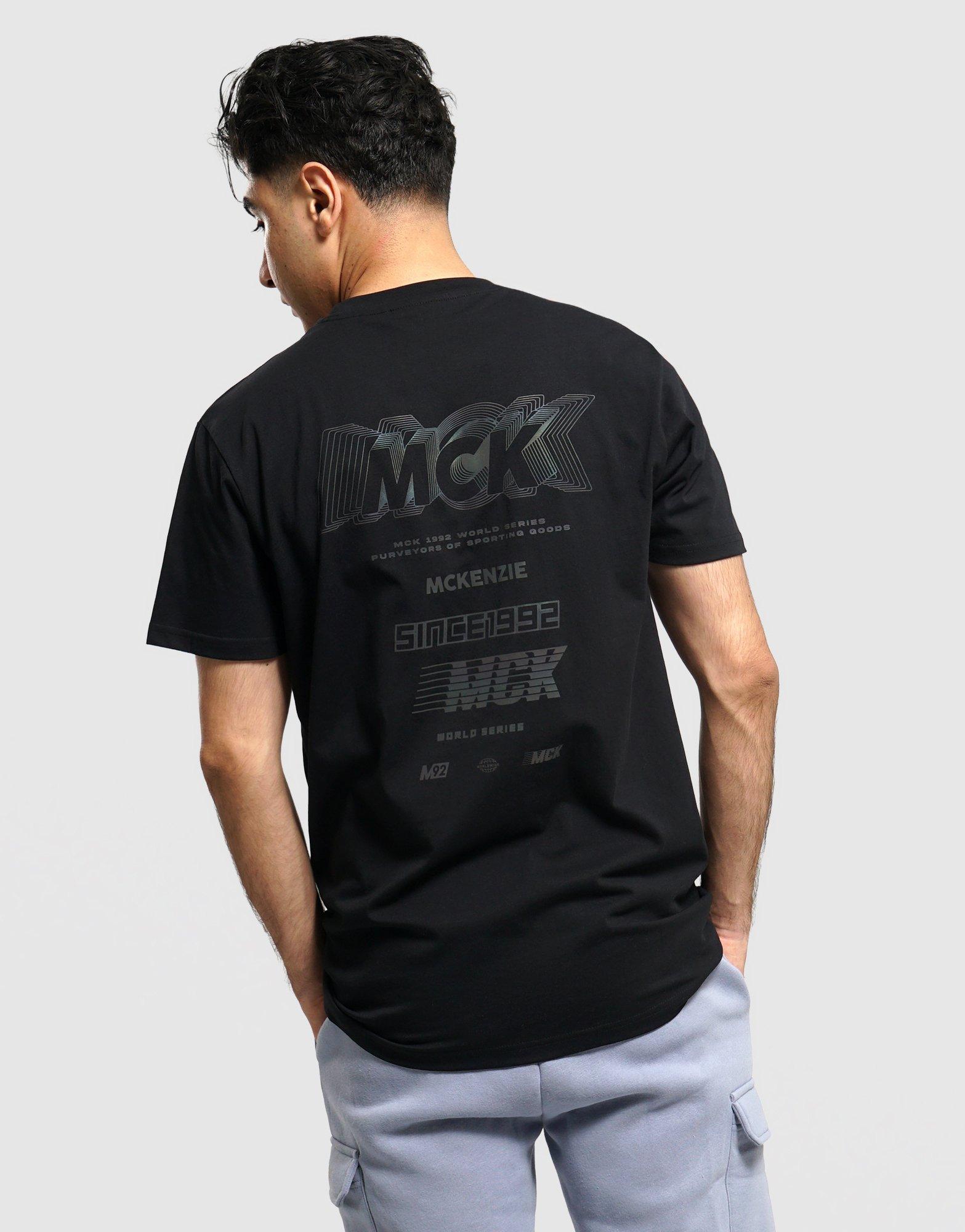 Мъжка тениска MCKENZIE ТЕНИСКА STACK TEE BLK-BLK MCKTM17077007 Черен